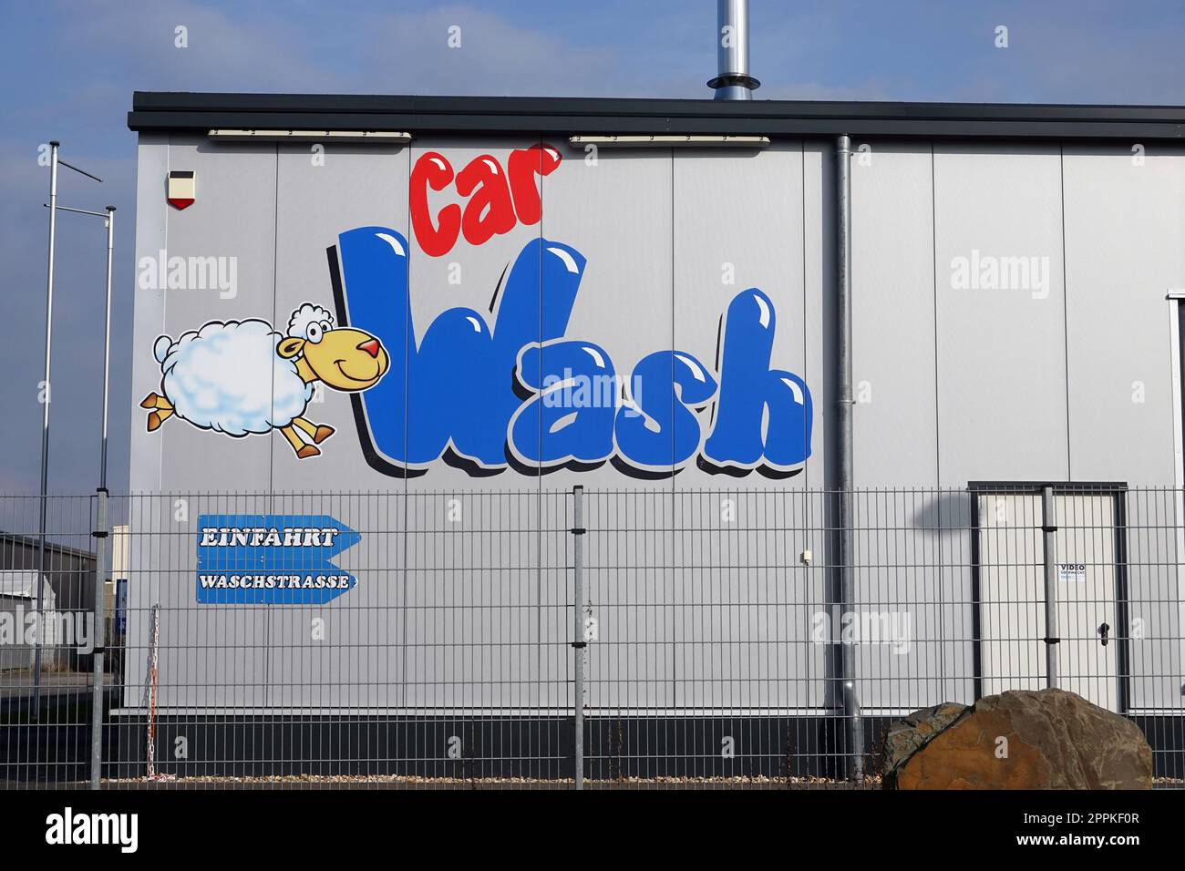 Symbolbild Car Wash Autowaschanlage, Neordrhein-Westfalen, Deutschland, Weilerswist Stock Photo