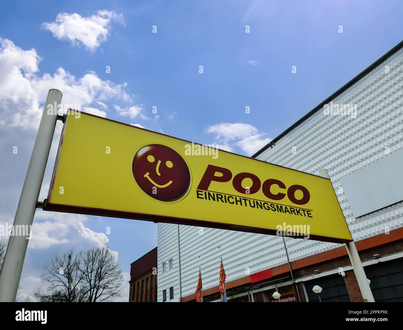 Kiel, Germany 11 February 2023 Entrance area of the Poco brand