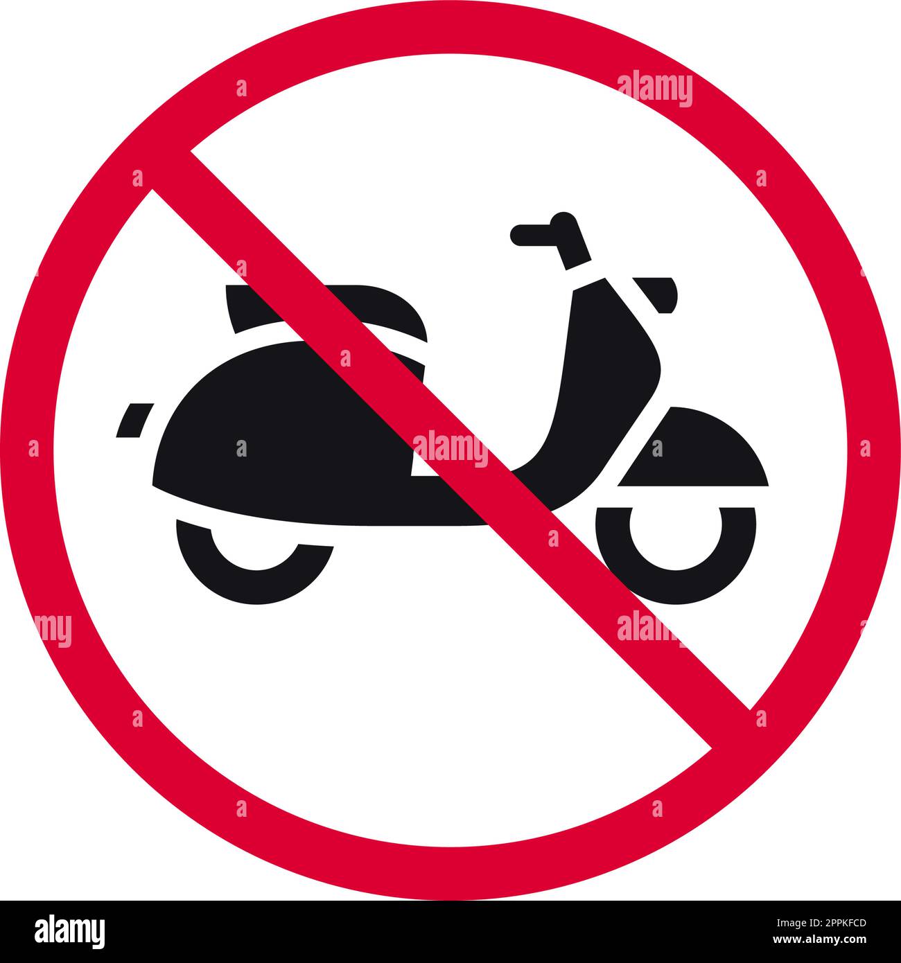 No moped sign Stock Vector Images - Alamy