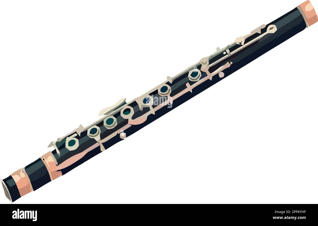 Black flute illustration Stock Vector Image & Art Alamy