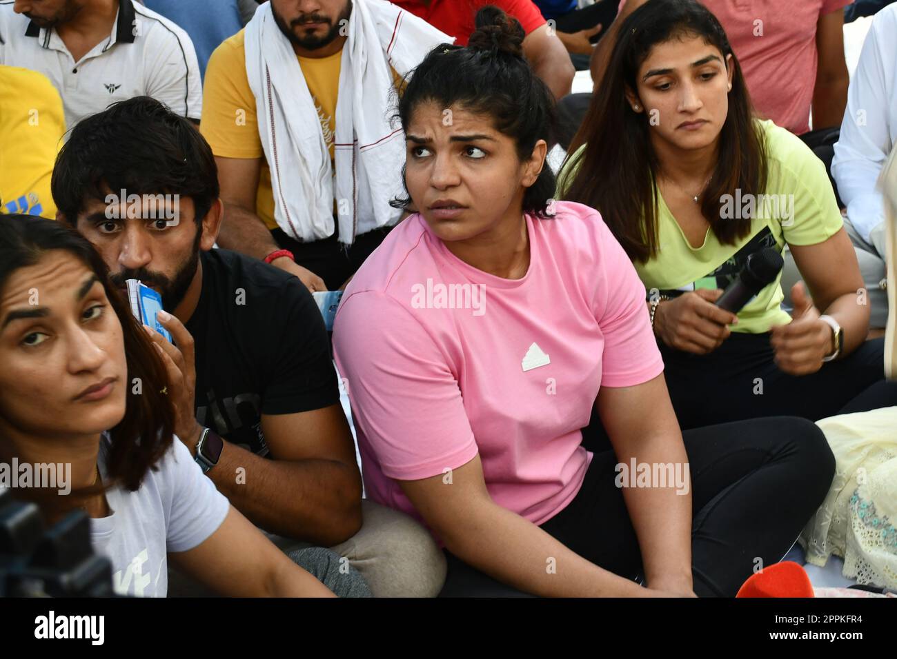 New Delhi, Delhi, India. 24th Apr, 2023. Indian Medalist Wrestlers