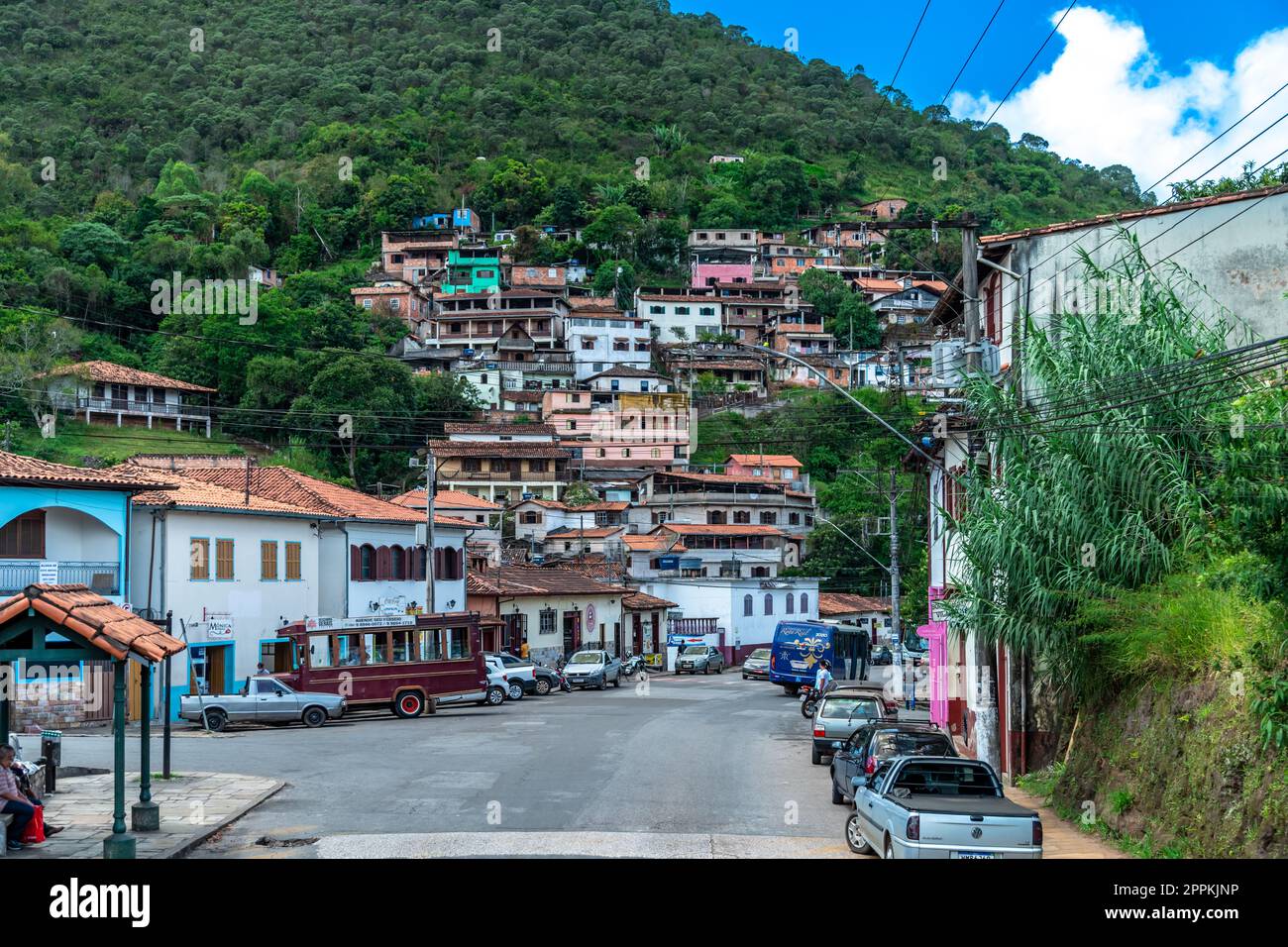 Ouro Preto, Brazil - March 4, 2022: city streets. UNESCO World Heritage Stock Photo
