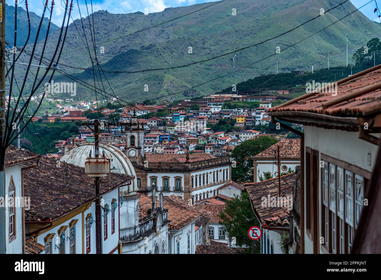 Ouro Preto, Brazil - March 4, 2022: city streets. UNESCO World Heritage Stock Photo