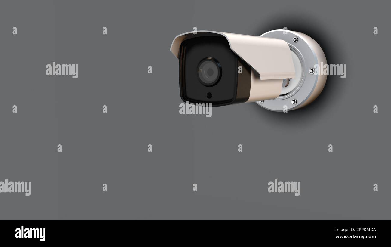 Caméra De Vidéosurveillance Concept De Confidentialité Sur