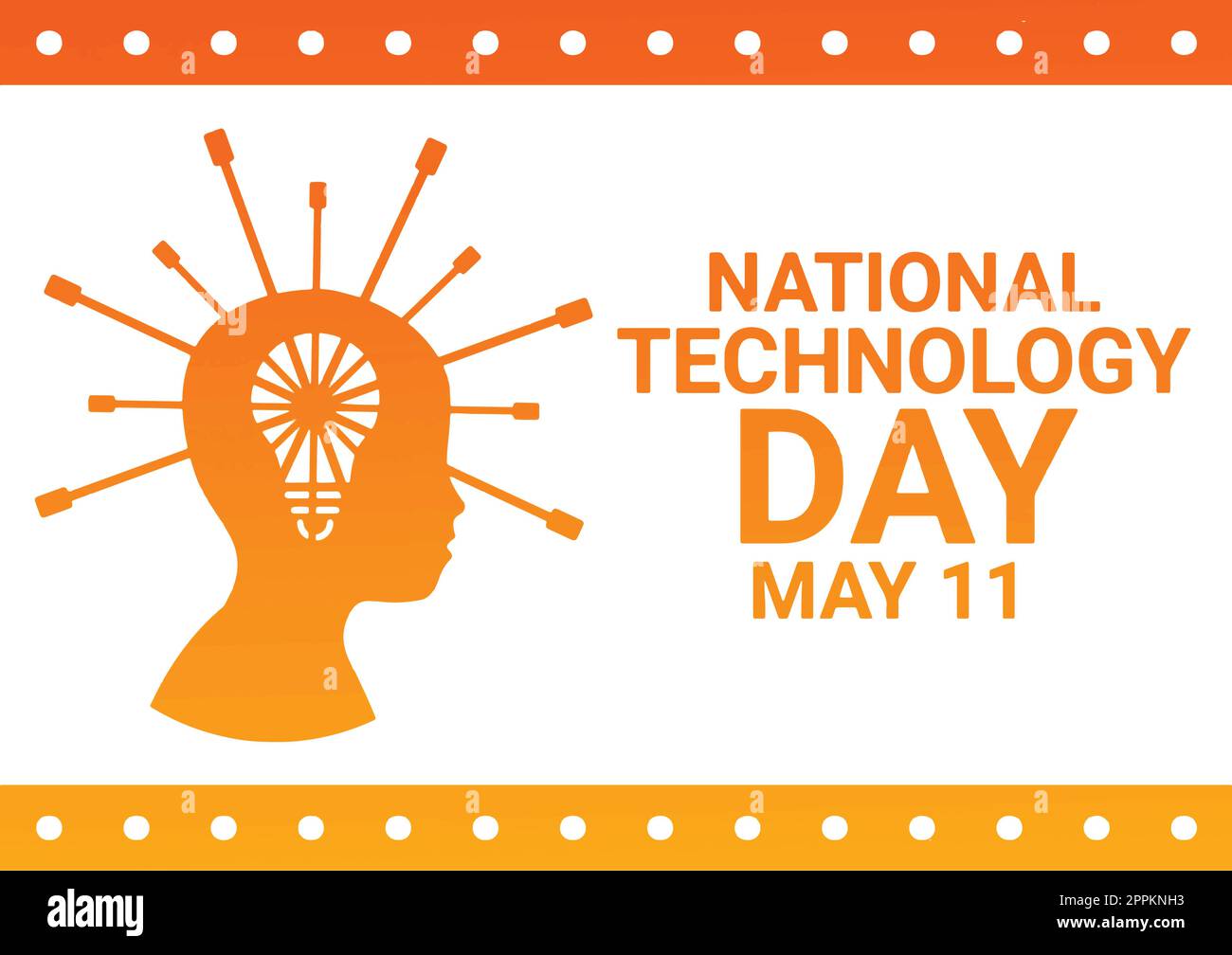 National Technology Day. May 11. Holiday concept. Template for background, banner, card, poster