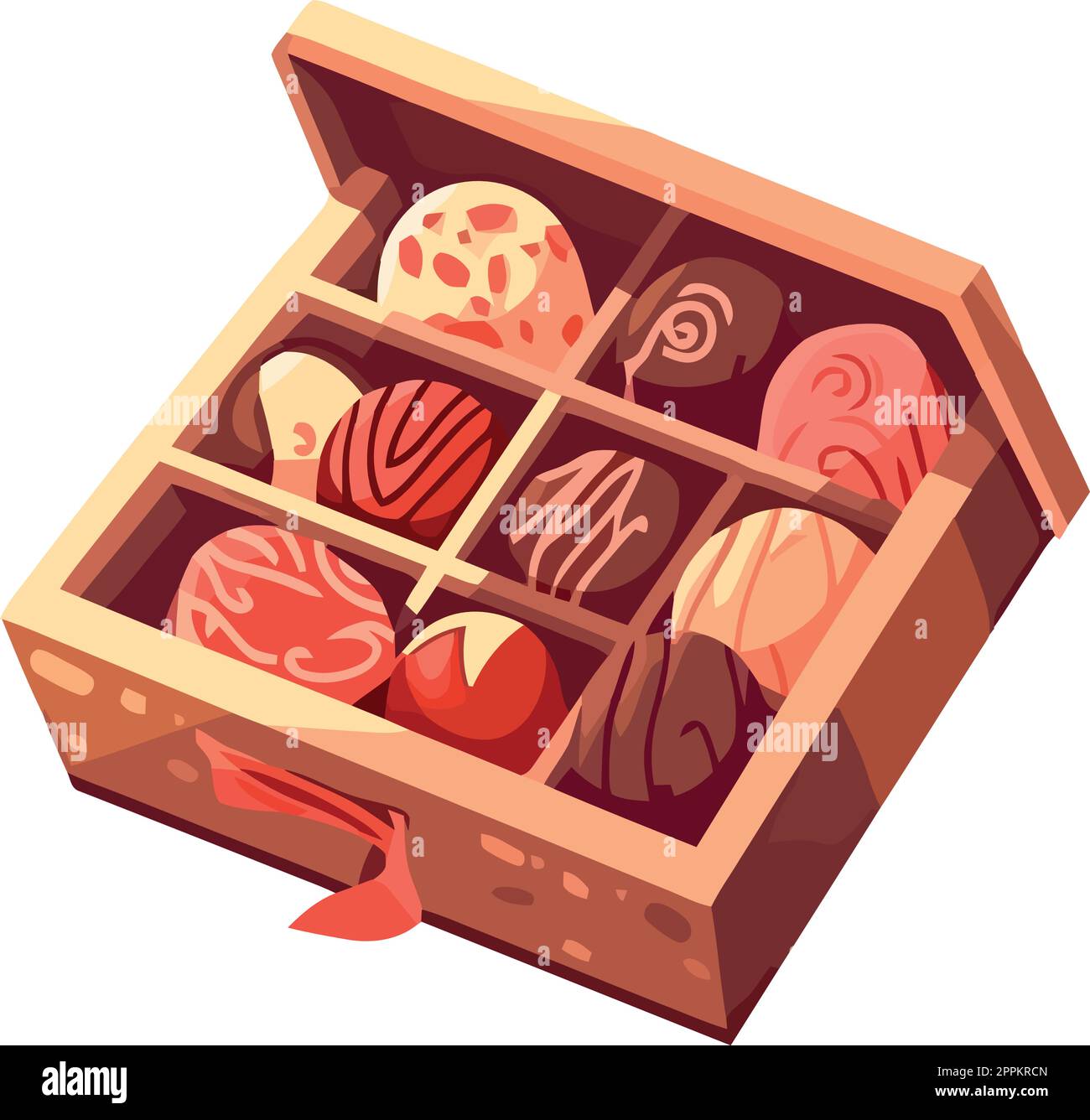 Heart shaped chocolate box design Stock Vector Image & Art Alamy