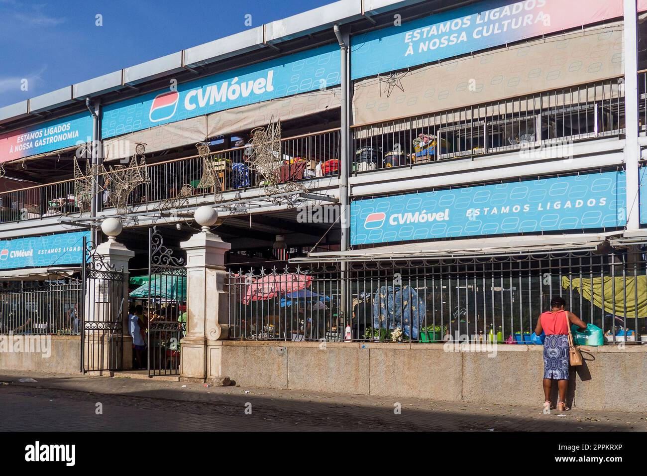 Cabo Verde Santiago / Praia Mercado Municipal di Praia Stock Photo