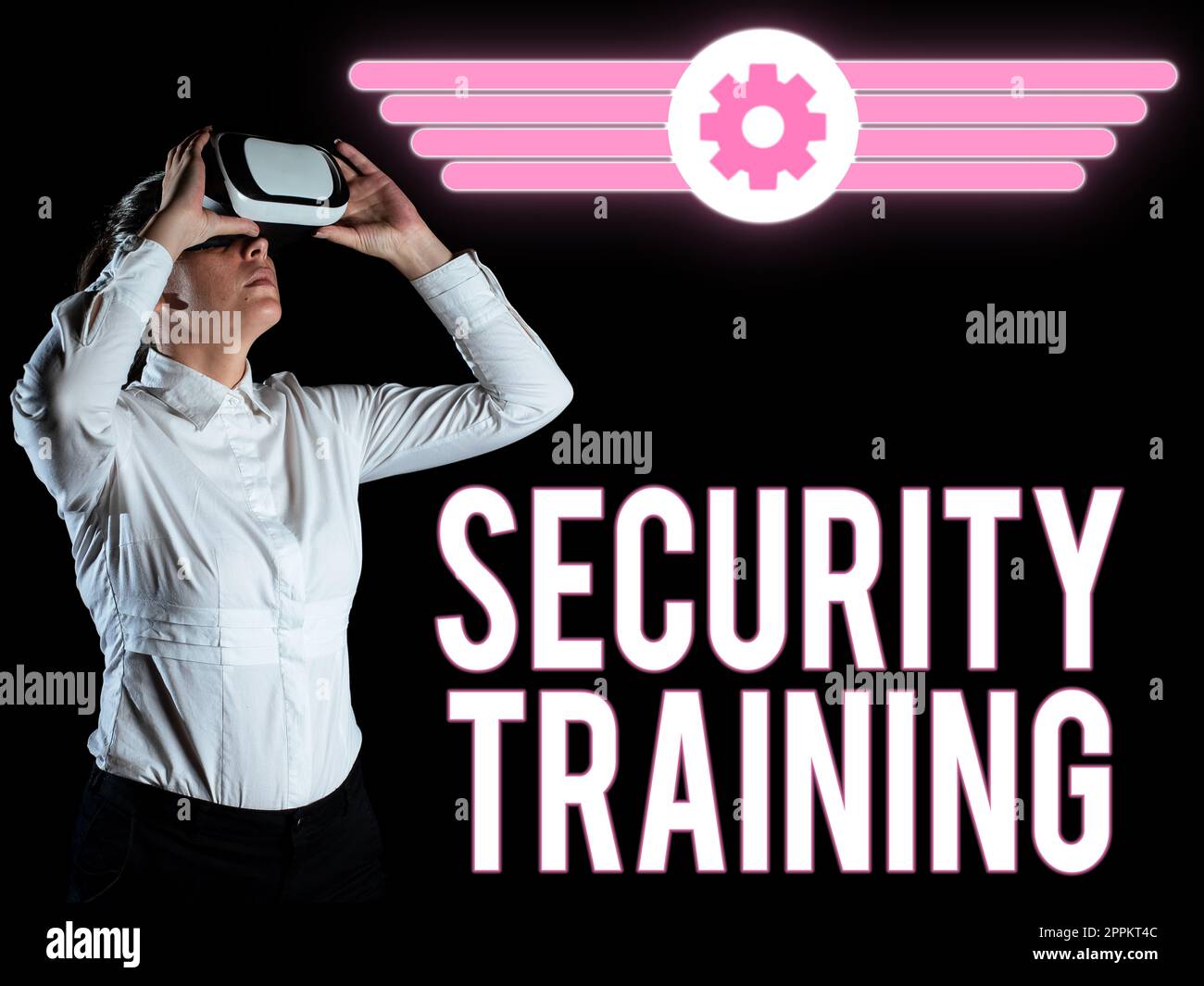 Handwriting text Security Training. Business concept providing security awareness training for end users Stock Photo