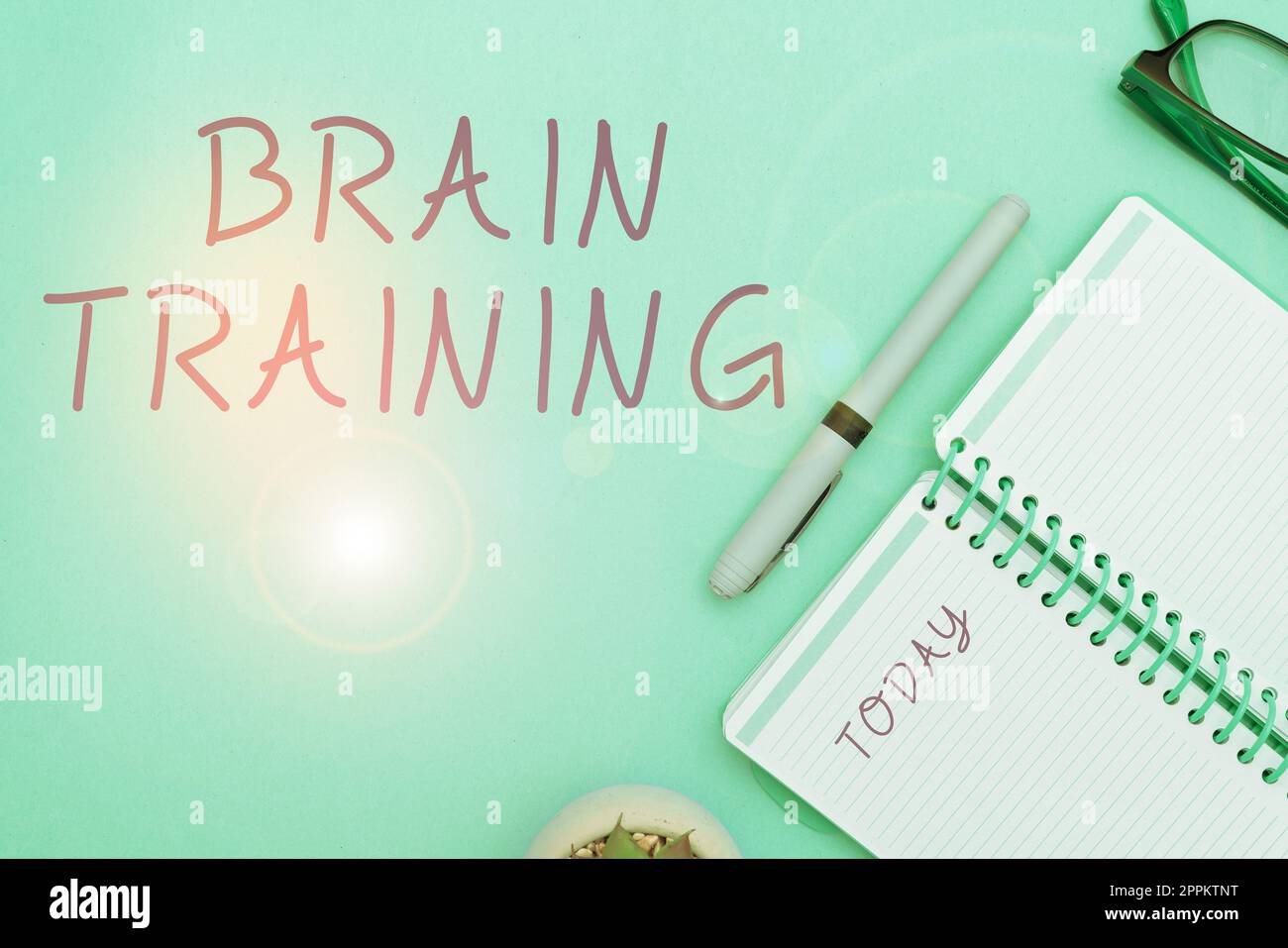 Conceptual caption Brain Training. Business approach mental activities to maintain or improve cognitive abilities Stock Photo