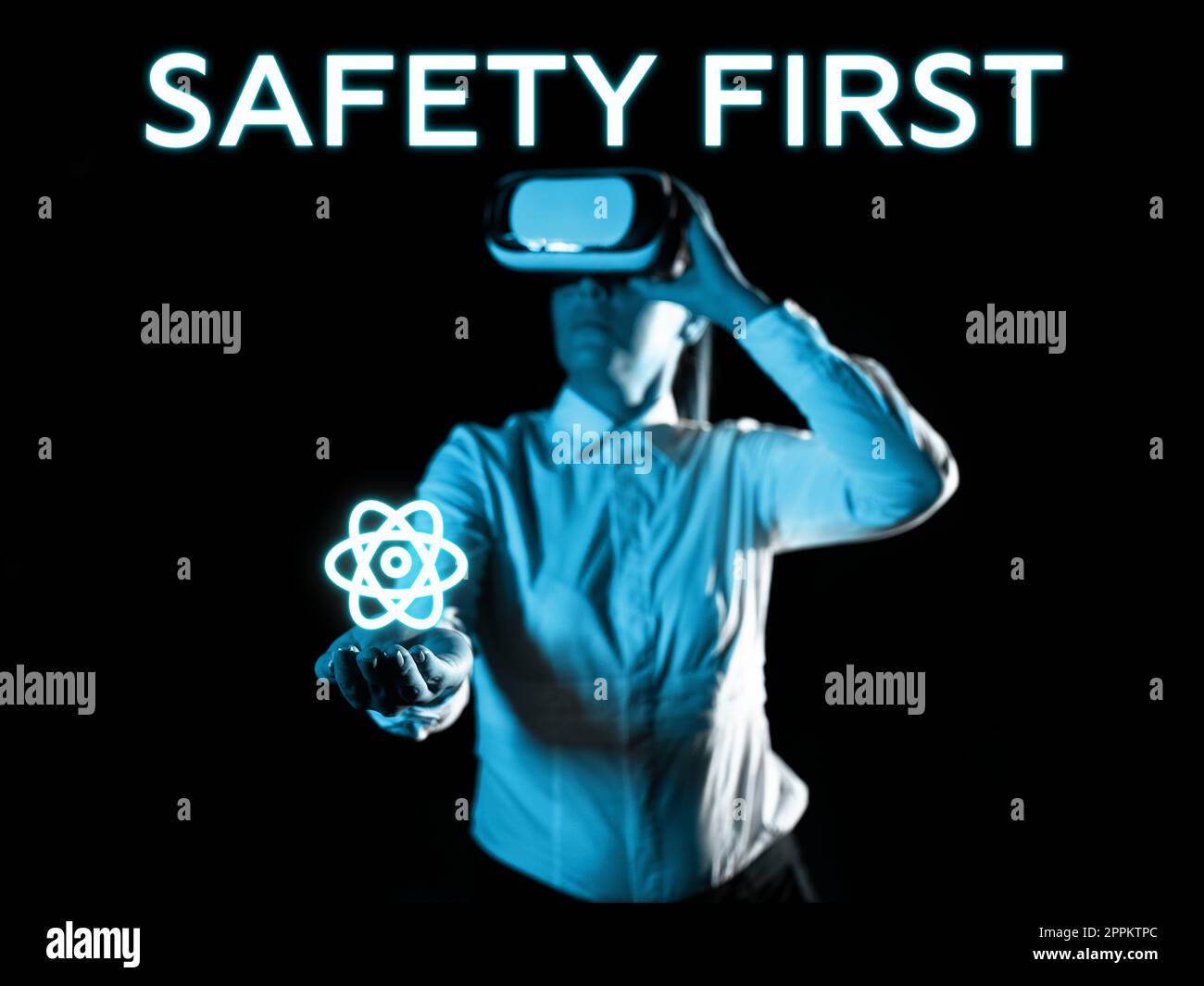 Writing displaying text Safety First. Conceptual photo Avoid any unnecessary risk Live Safely Be Careful Pay attention Stock Photo