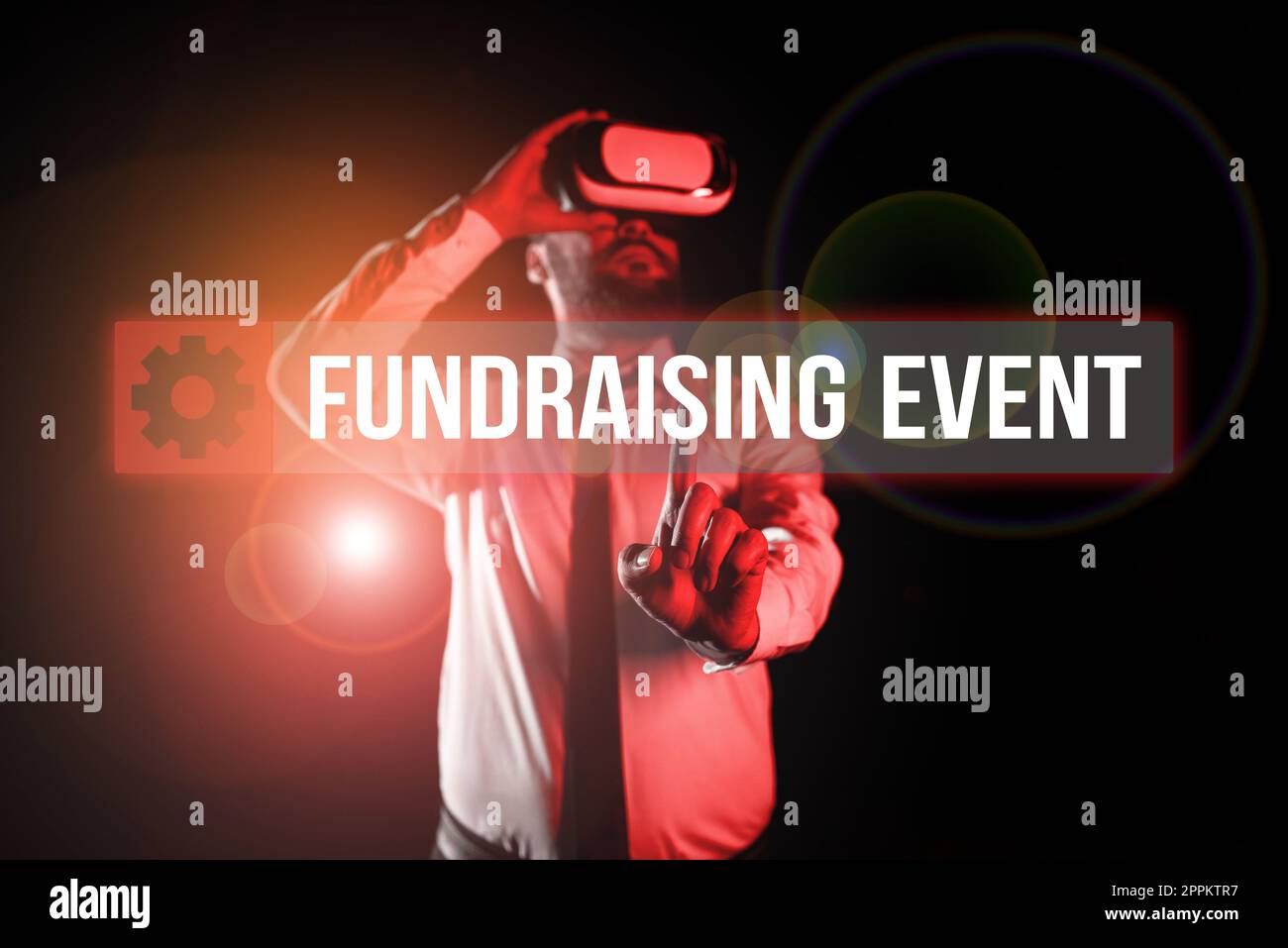 Conceptual caption Fundraising Event. Word Written on campaign whose