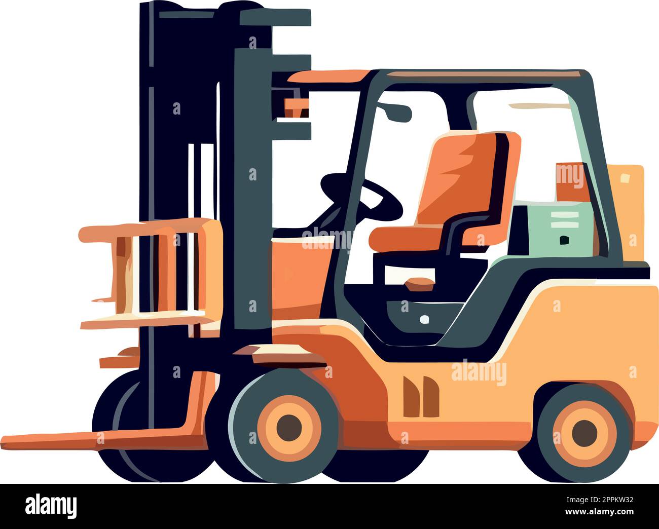 Freight container machinery Stock Vector Images - Alamy