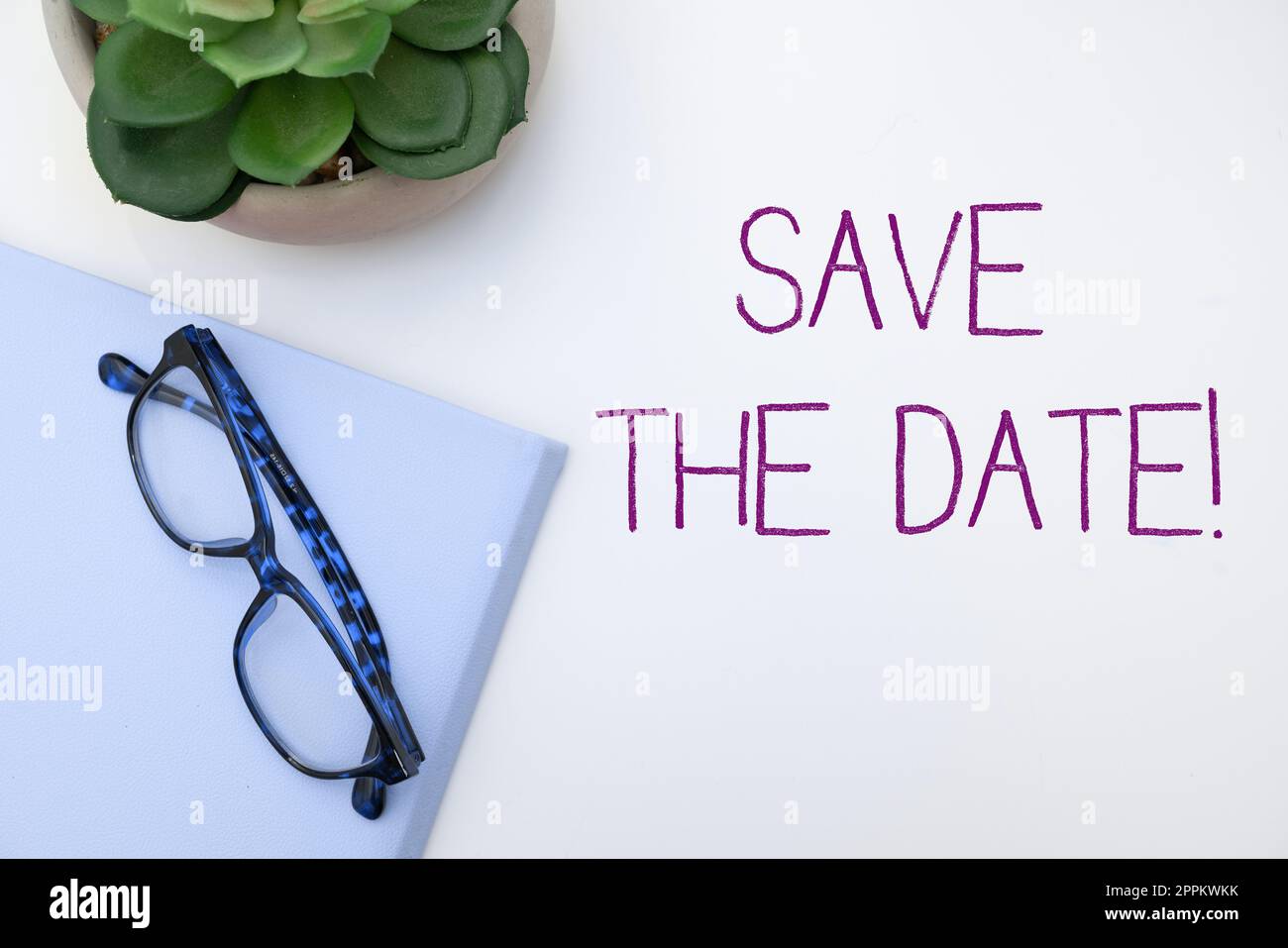 Text caption presenting Save The Date. Business overview Remembering the schedule Mark the calendar Invitation Stock Photo