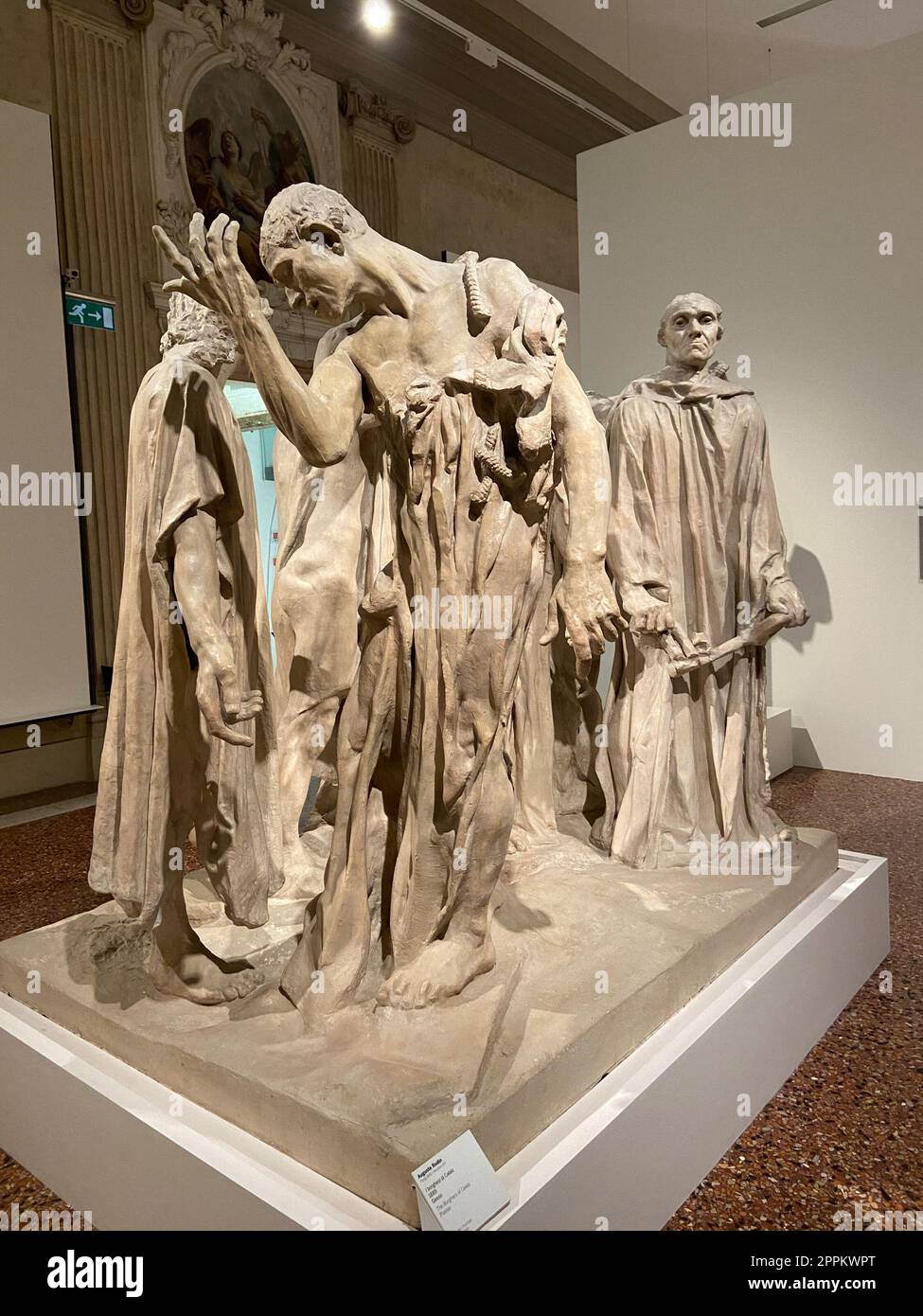 statues in room of Ca' Pesaro museum in Venice Stock Photo Alamy