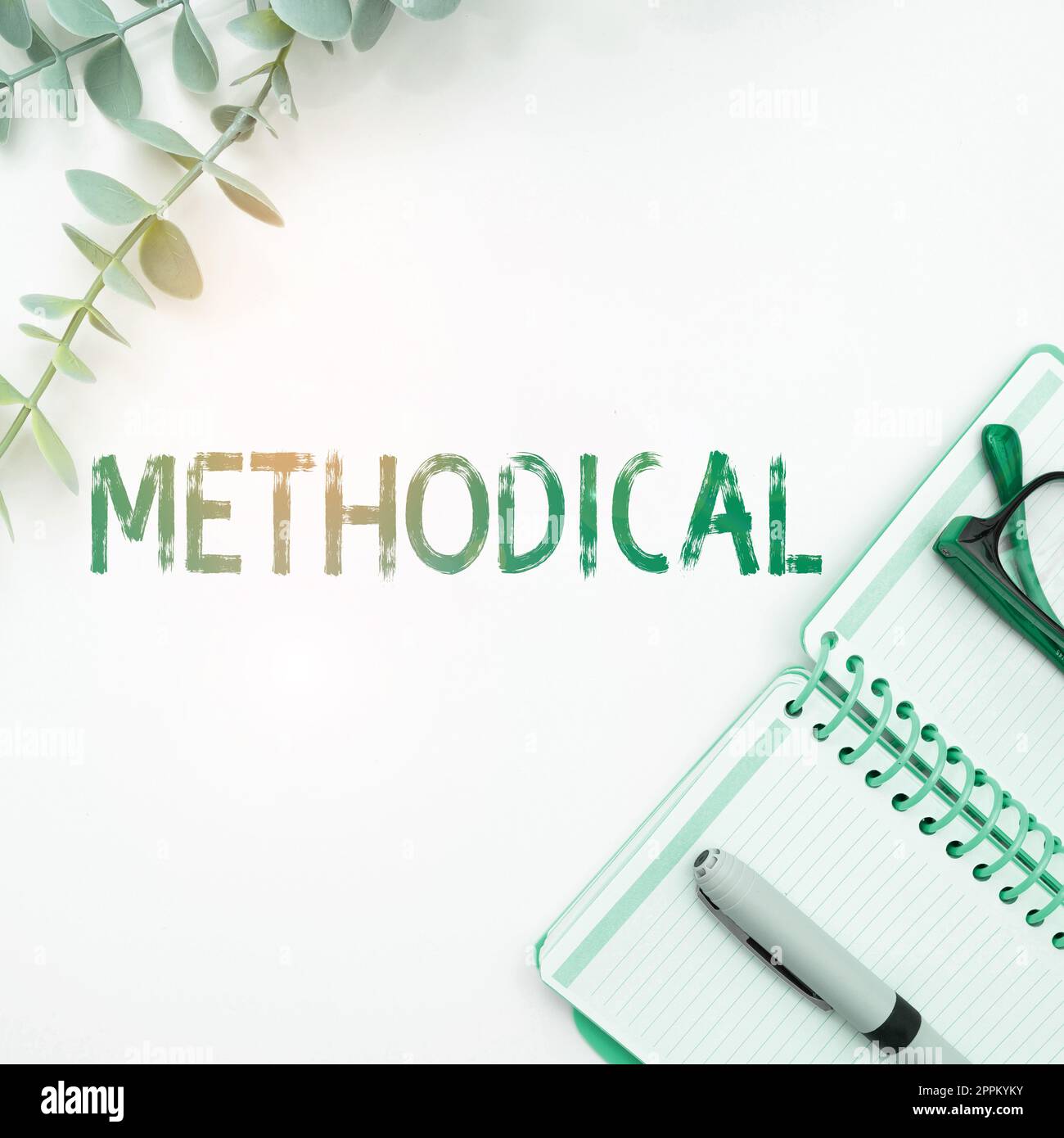 Text sign showing Methodical. Concept meaning System of Methods used in a study or activity Steps to follow Stock Photo