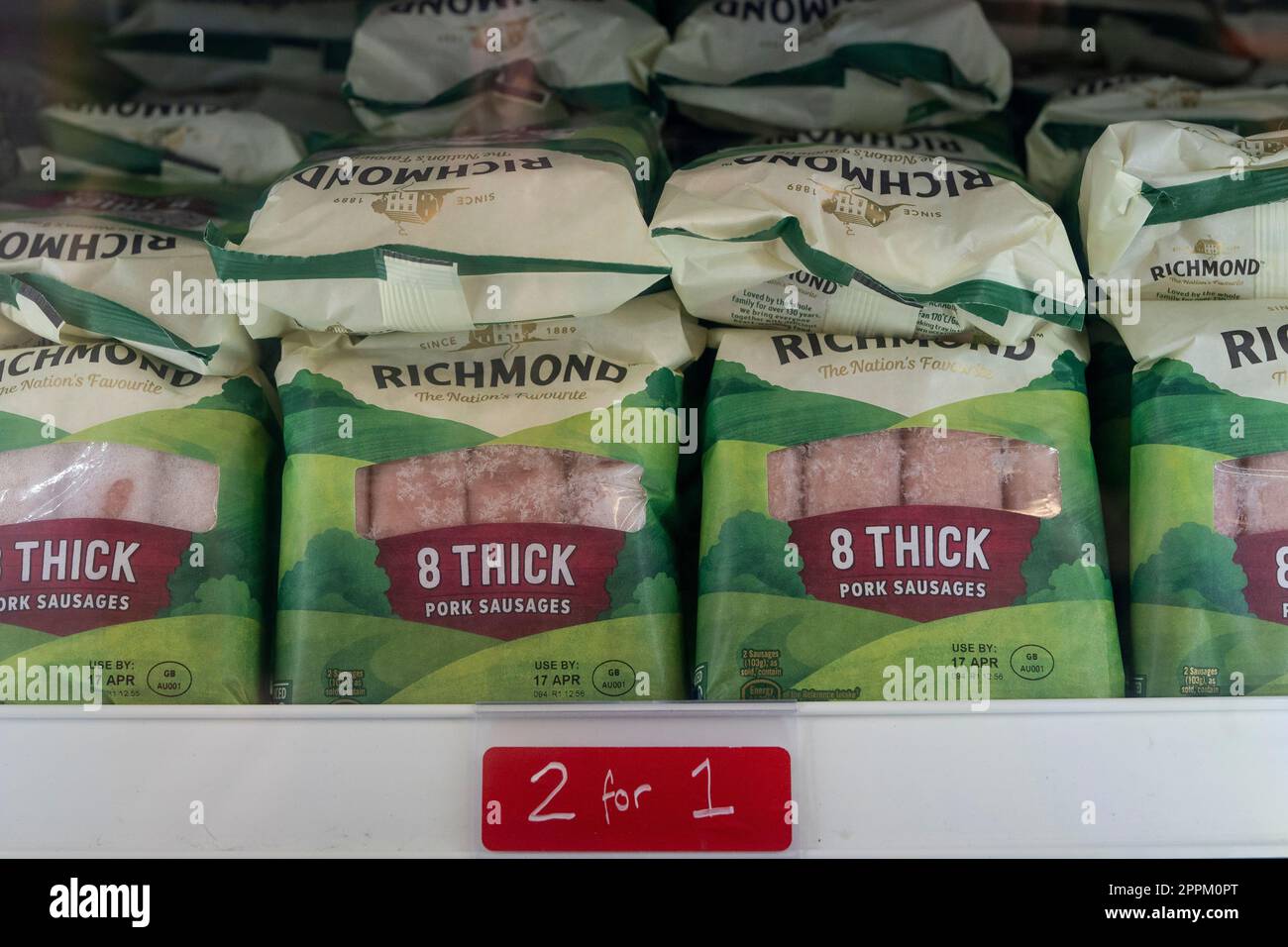Richmond sausages which are surplus food produce available at The