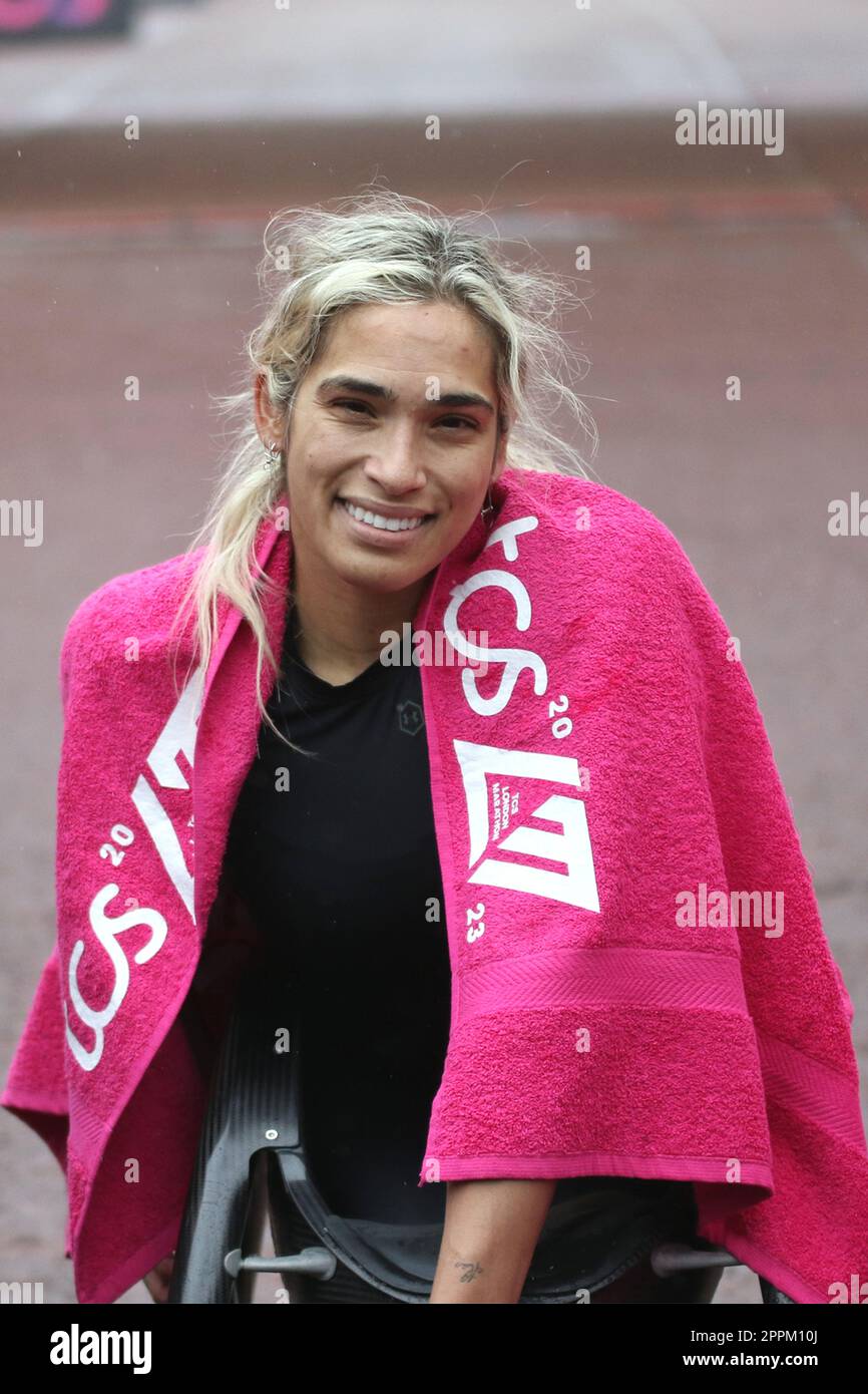 Madison de Rozario of Australia after winning the 2023 womens