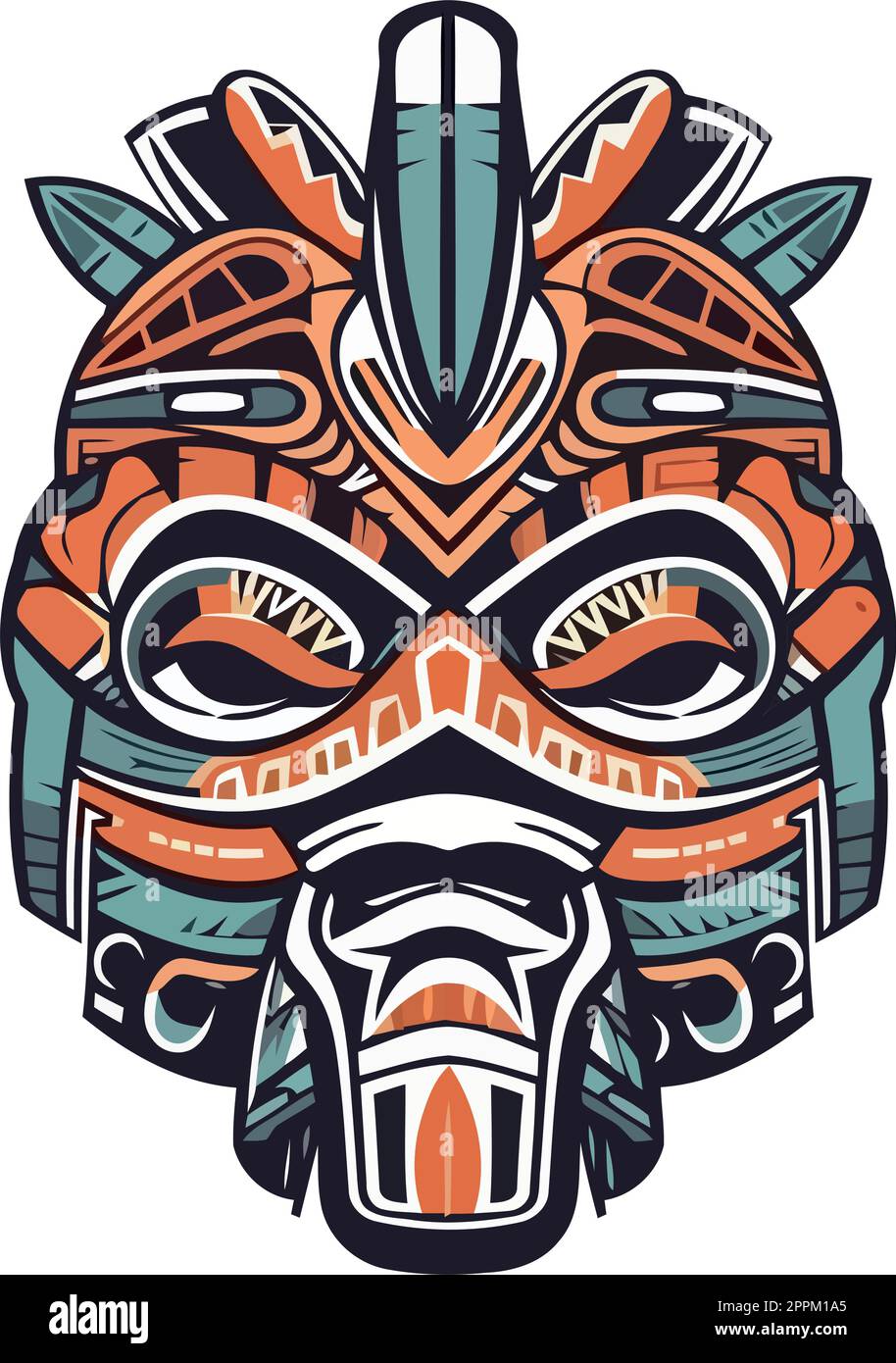 Indigenous mask illustration Stock Vector Image & Art - Alamy