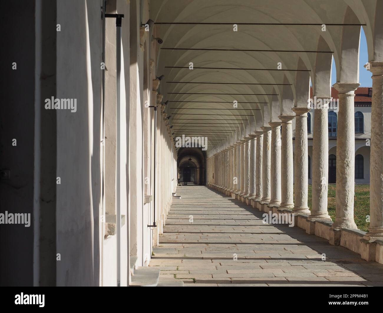 La Certosa former monastery and insane asylum entrance portal in Collegno Stock Photo