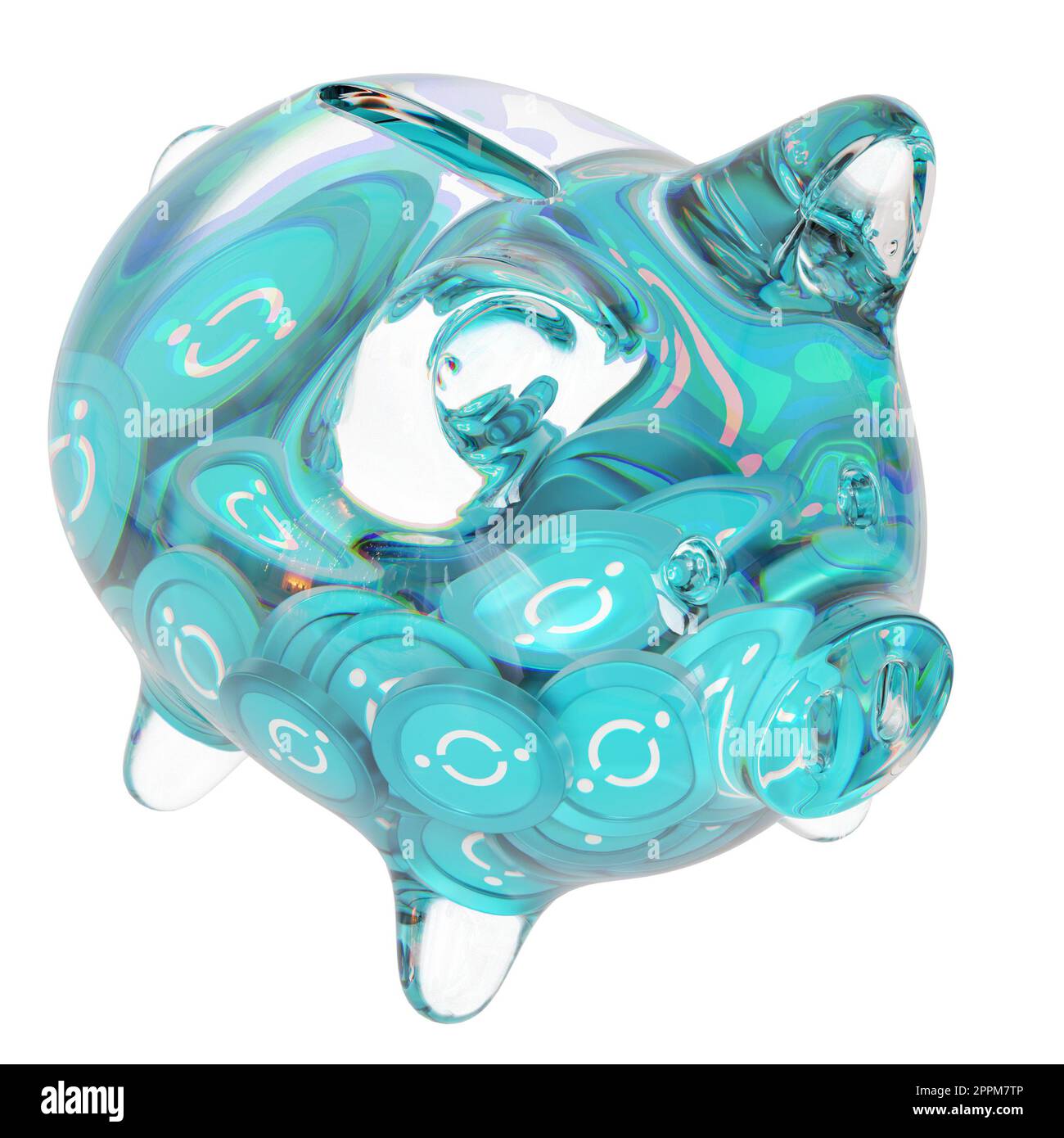 Money Jar Hand Blown Glass - Clear Glass Piggy Bank With Bubbles, Oval Shape  Table Decor Oval Glass Vase With Bubble Design