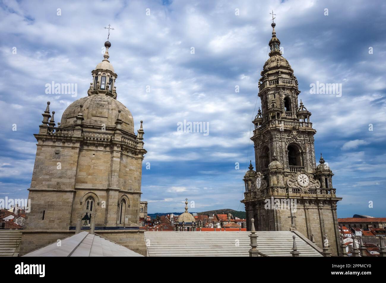 Santiago de Compostela Cathedral, Galicia, Spain Stock Photo