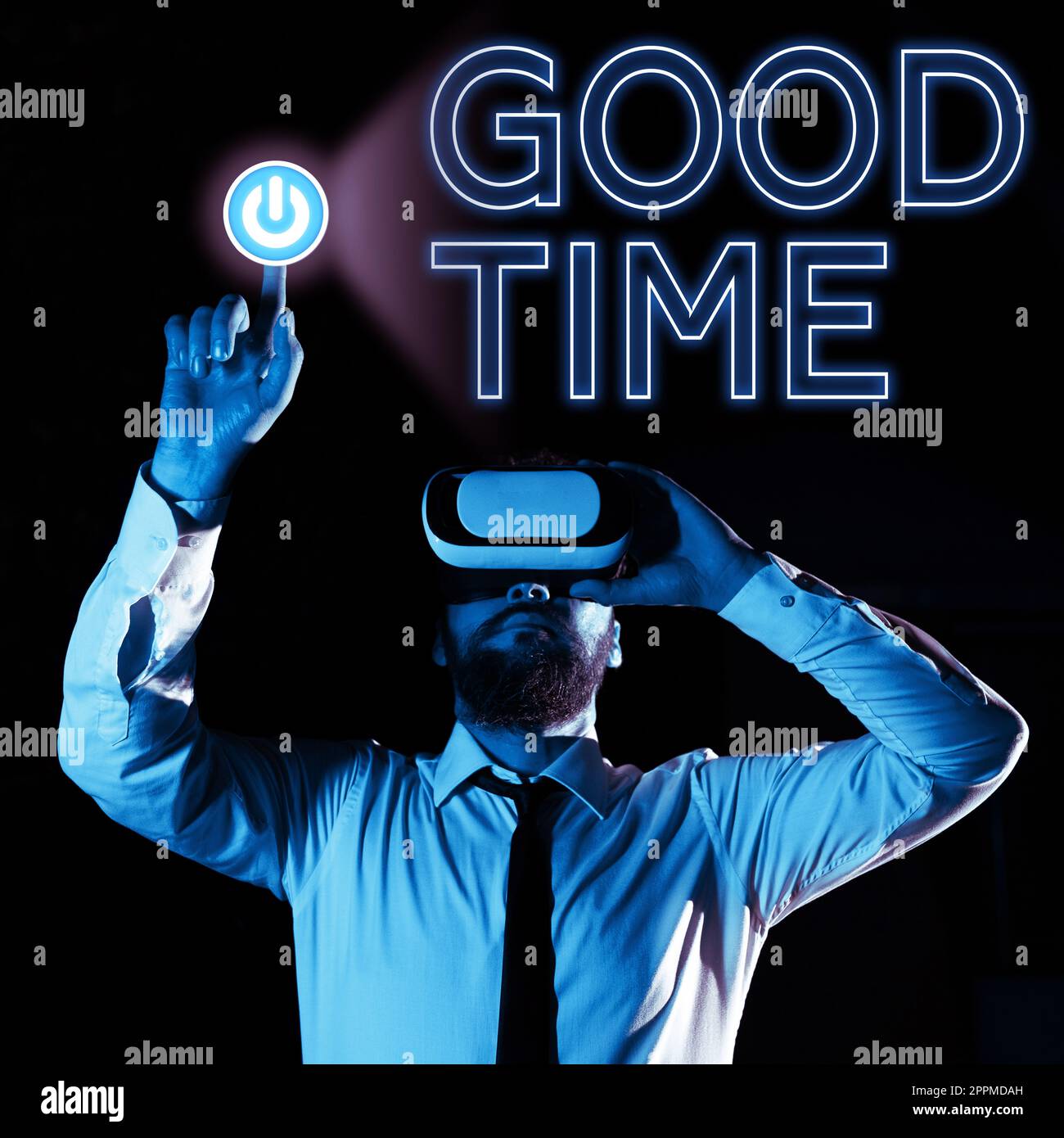 Sign displaying Good Time. Business concept the right moment to do