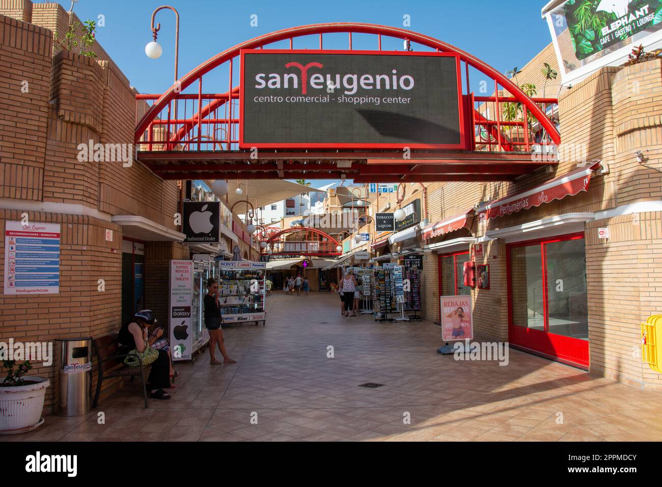 Centro Comercial San Eugenio, Costa Adeja, Tenerife, Spain August 08, 2022 Stock Photo