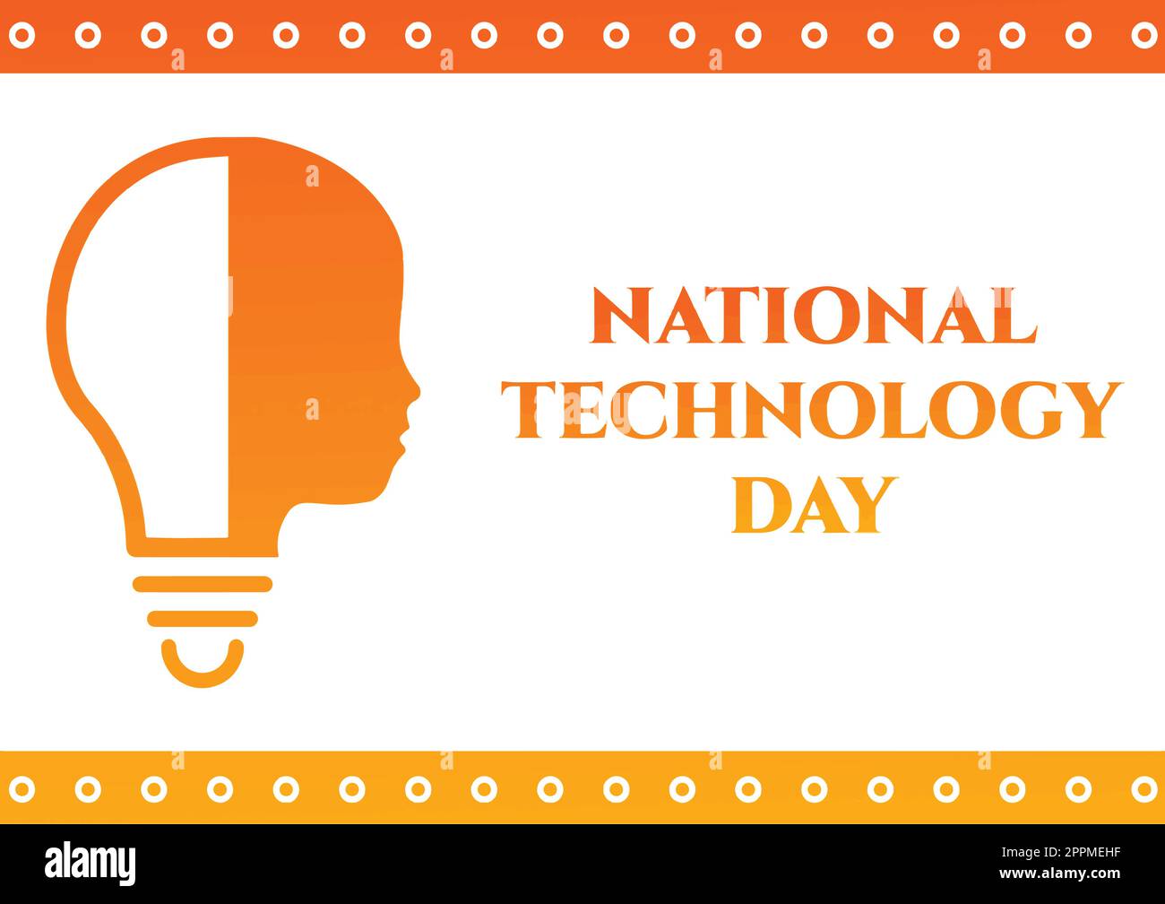 National Technology Day. Suitable for greeting card, poster and banner