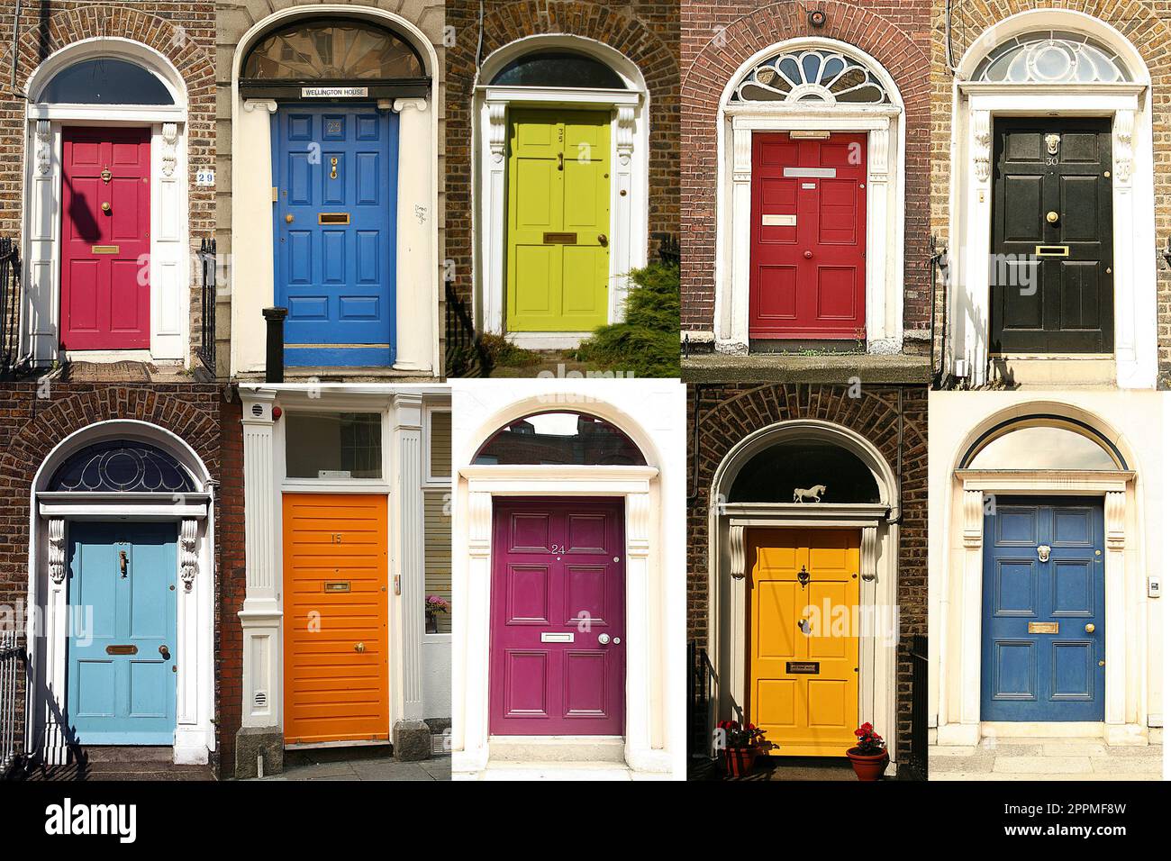 Dublin's doors Stock Photo