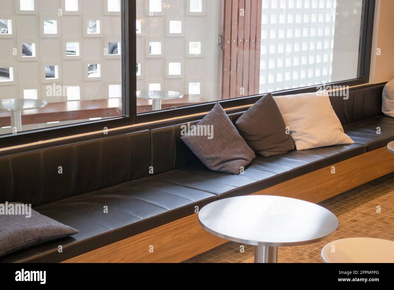 Customer seat in coffee shop Stock Photo Alamy