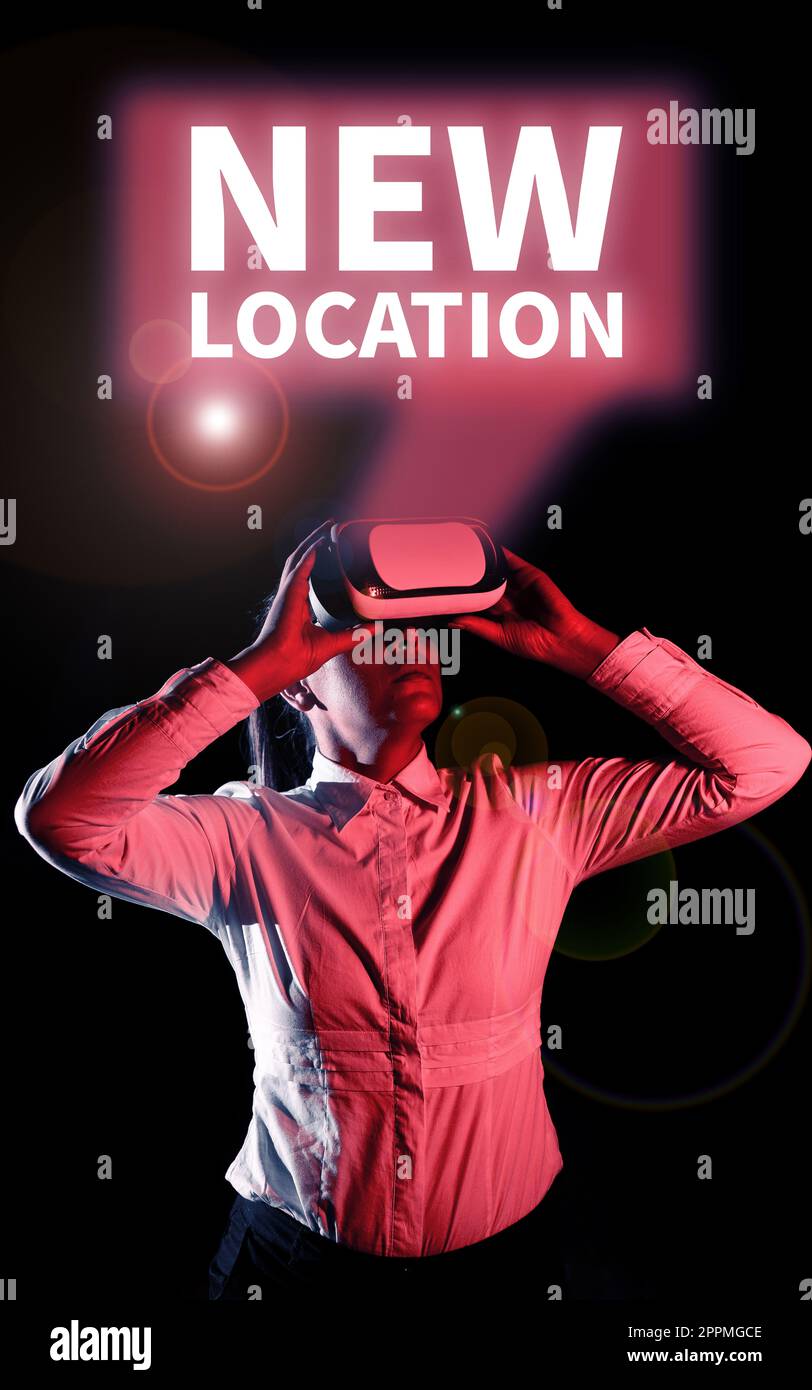 Sign displaying New Location. Business overview Get located on a new ...