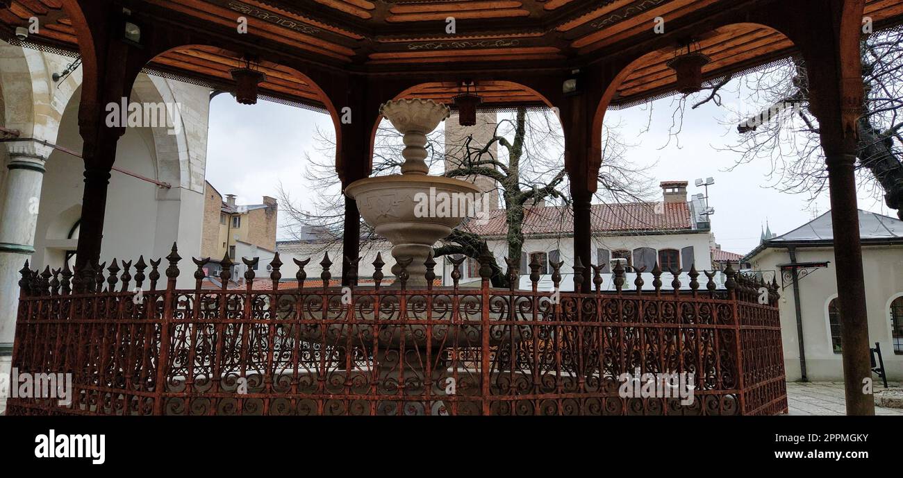 Sarajevo, Bosnia and Herzegovina, March 8, 2020, central streets of