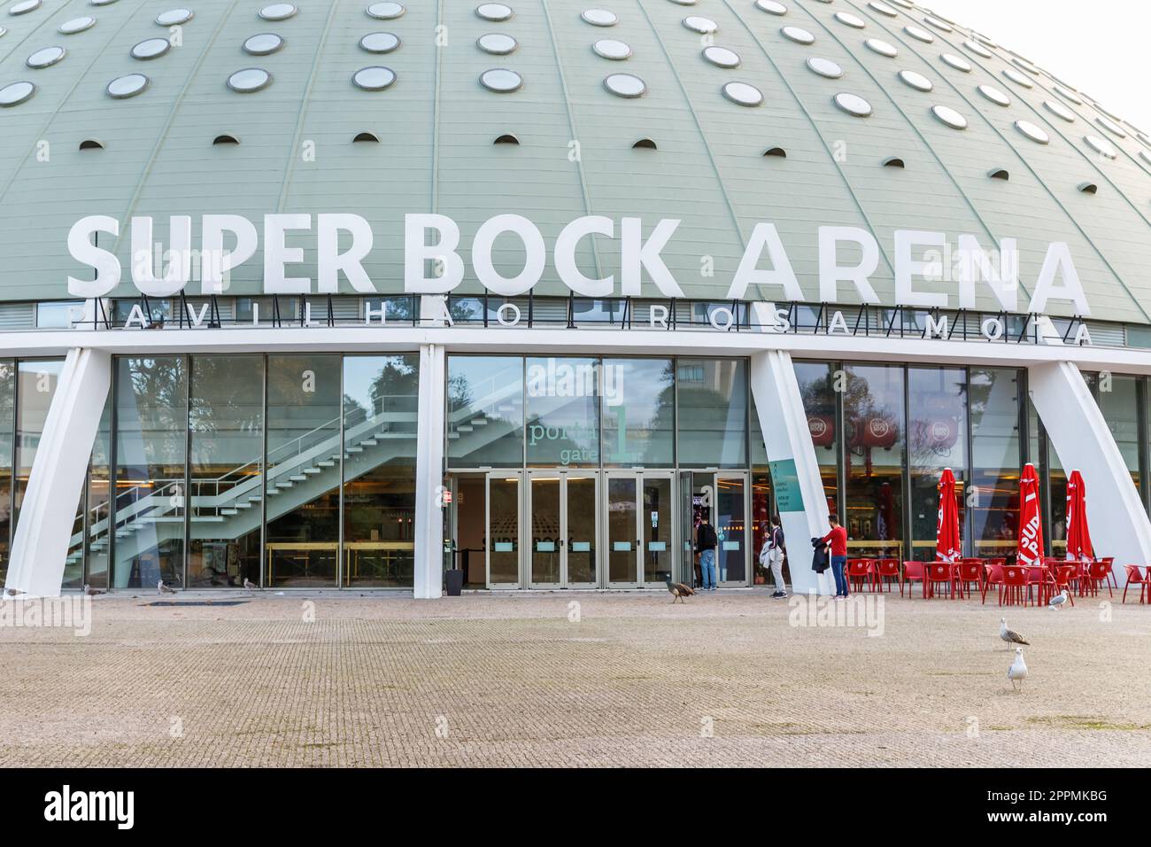 Super Bock Arena pavilion Rosa Mota in Porto, Portugal Stock Photo