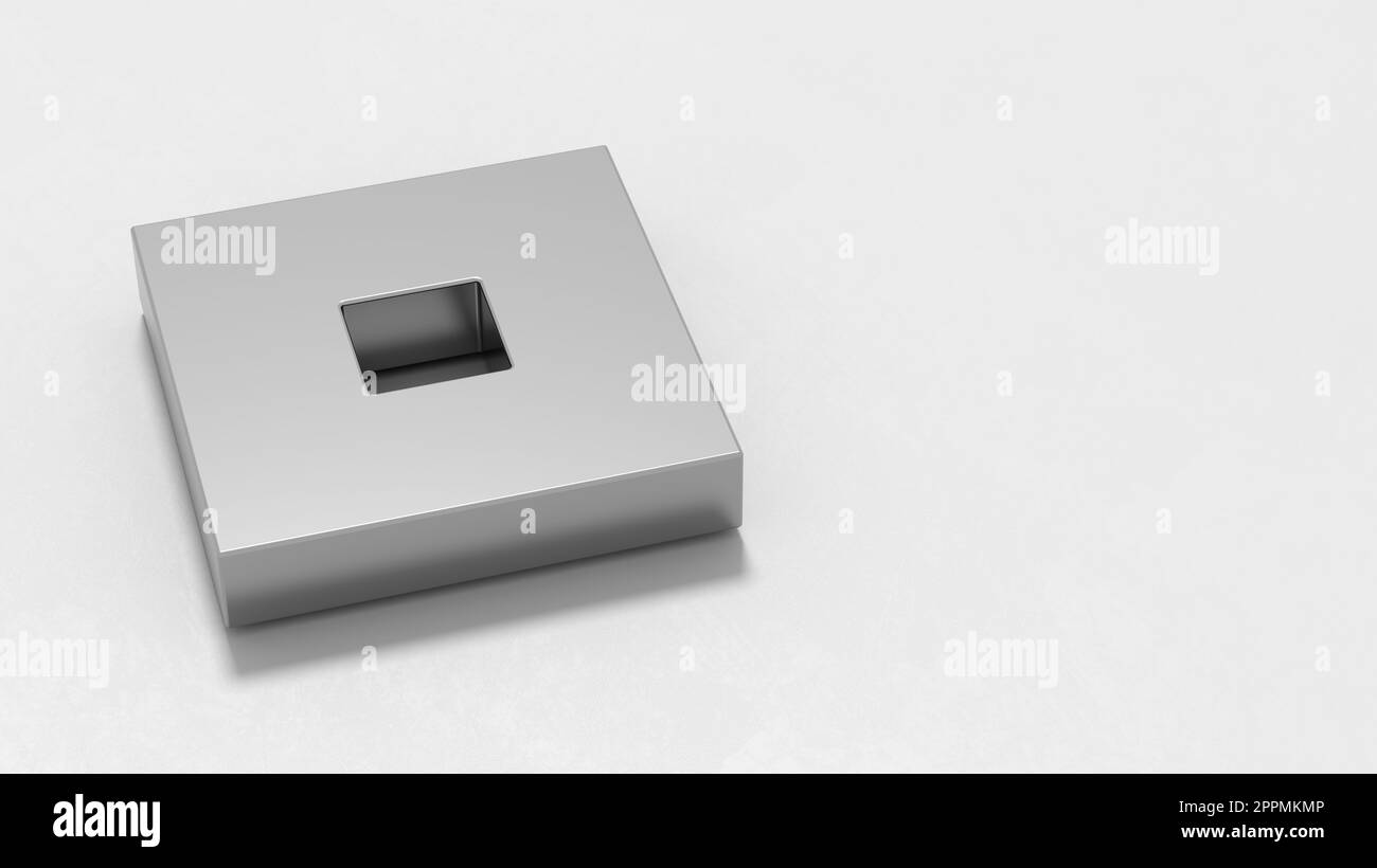 Roblox Logo 3D Symbol Shape on Plastered Gray Background with Copy ...