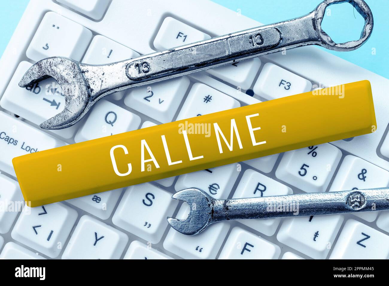 Text sign showing Call Me. Internet Concept Asking for communication by telephone to talk about something Stock Photo