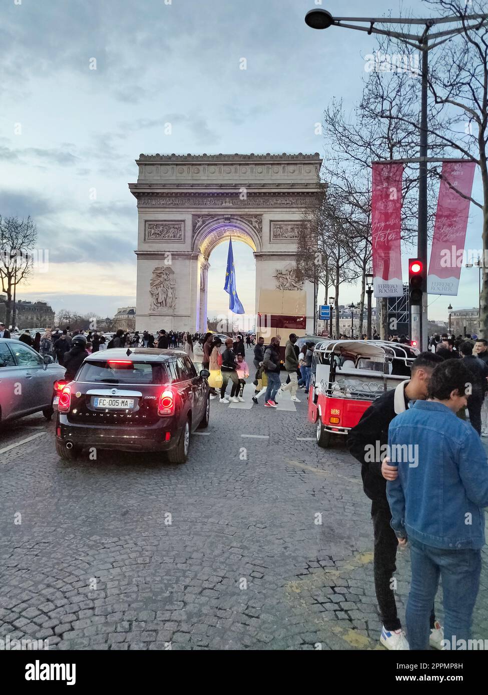 Triumphal Arch, Paris, France Stock Photo