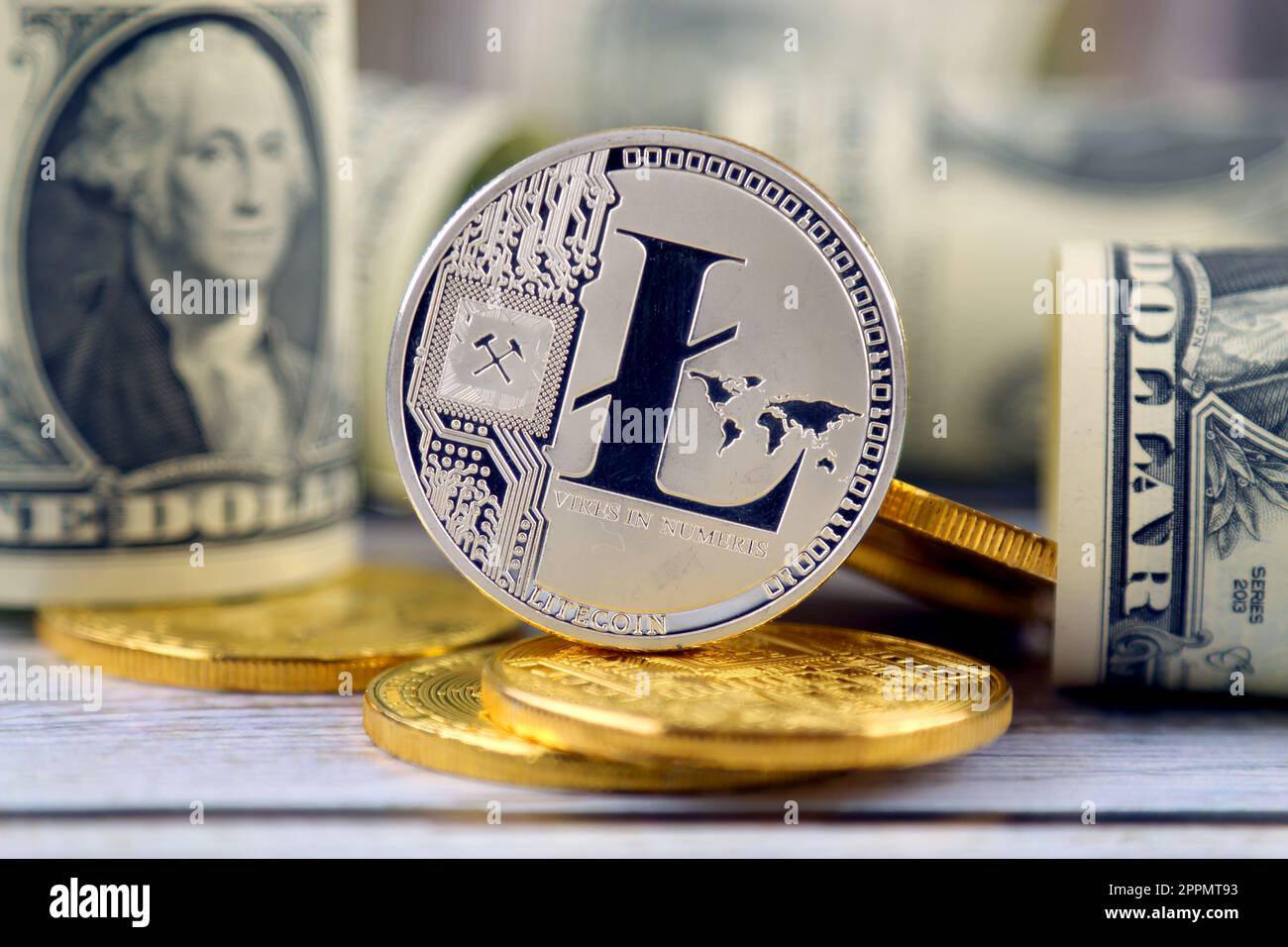 One litecoin hi-res stock photography and images - Alamy