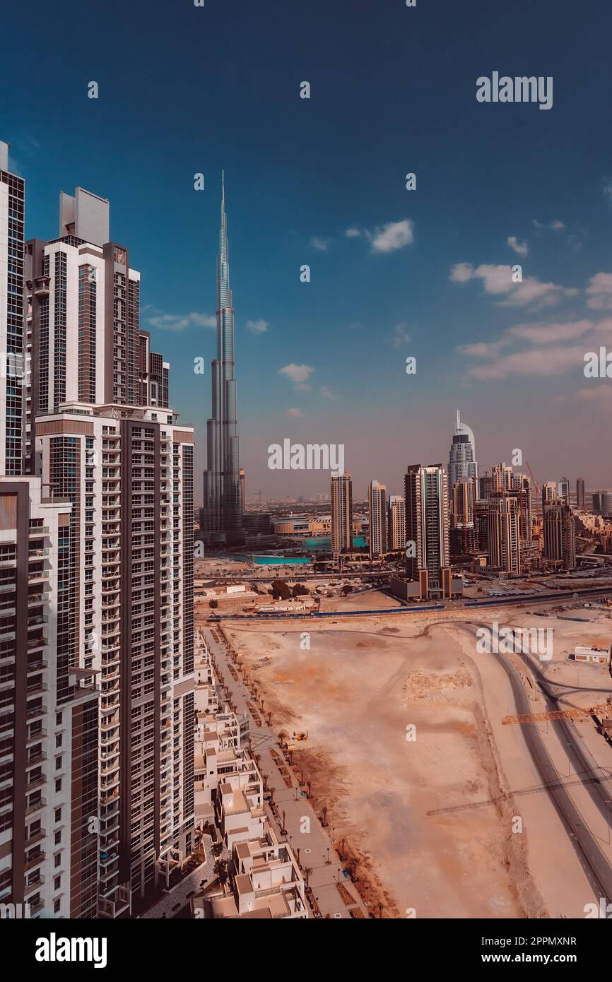 Beautiful downtown of Dubai city Stock Photo