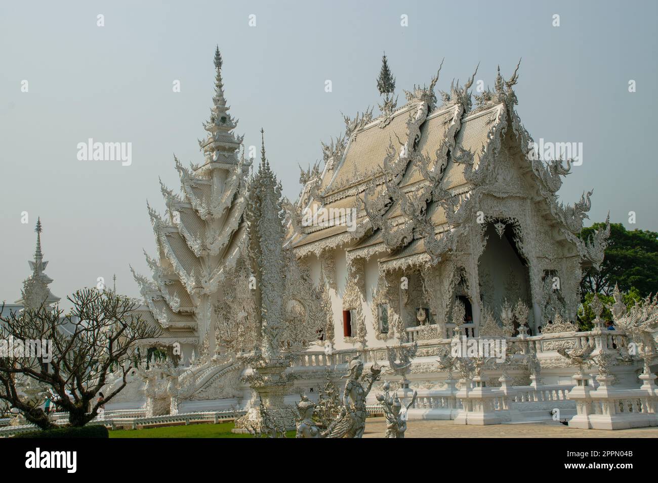 Outside views from White Temple in Chiang Rai Stock Photo - Alamy