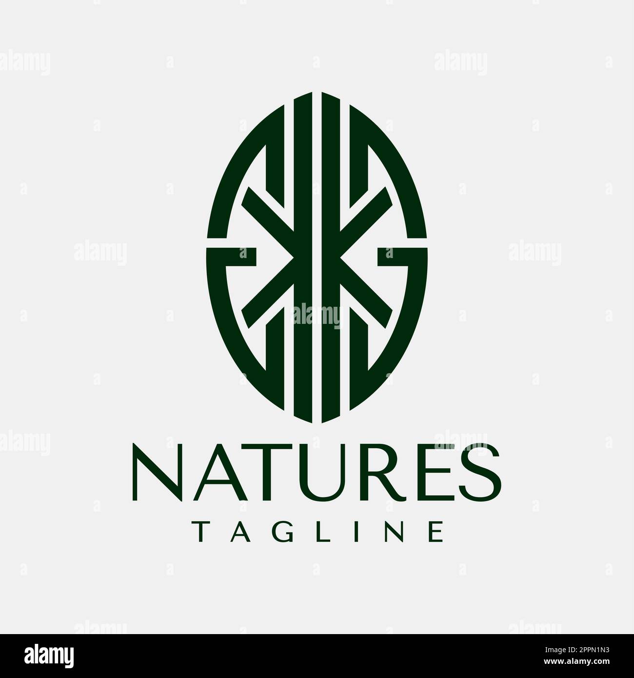 Modern line eco leaf letter K G KG logo design. Minimalist plant letter ...