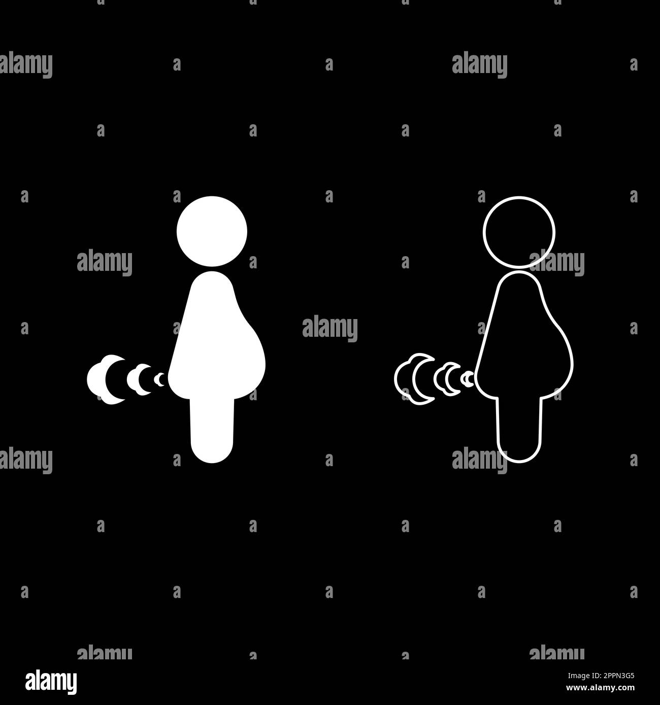 Woman farting Stock Vector Images Alamy