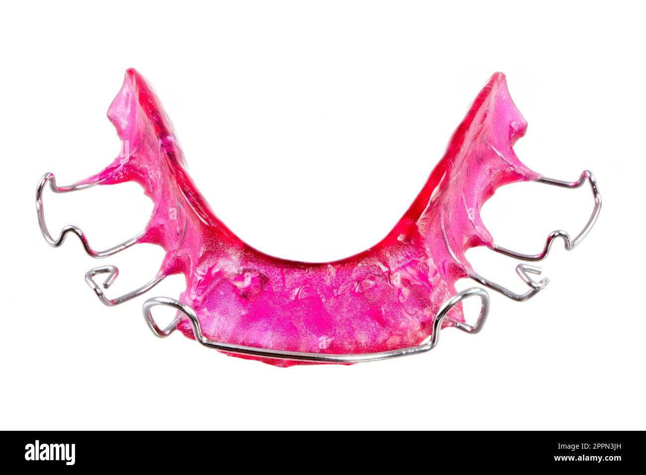 Orthodontics with dental braces (isolated on white Stock Photo Alamy