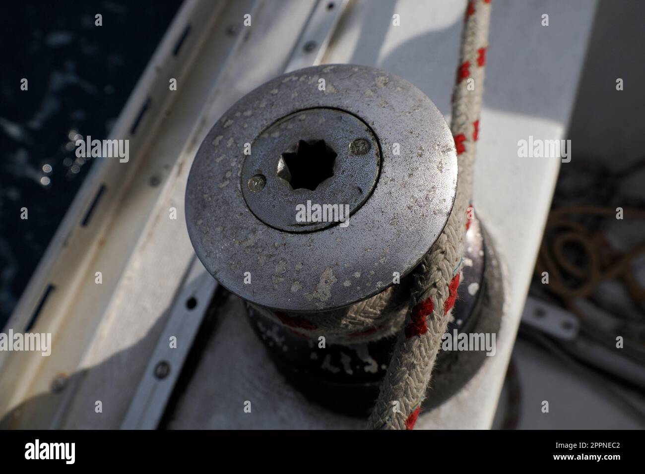 old sailboat pulley sheet winch sail detail Yachting. Sailing winch and
