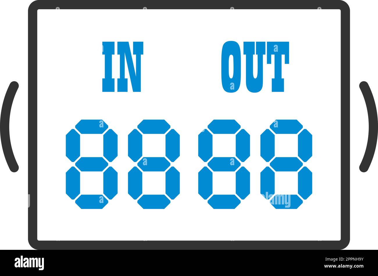 Icon Of Football Referee Scoreboard Stock Vector Image & Art Alamy