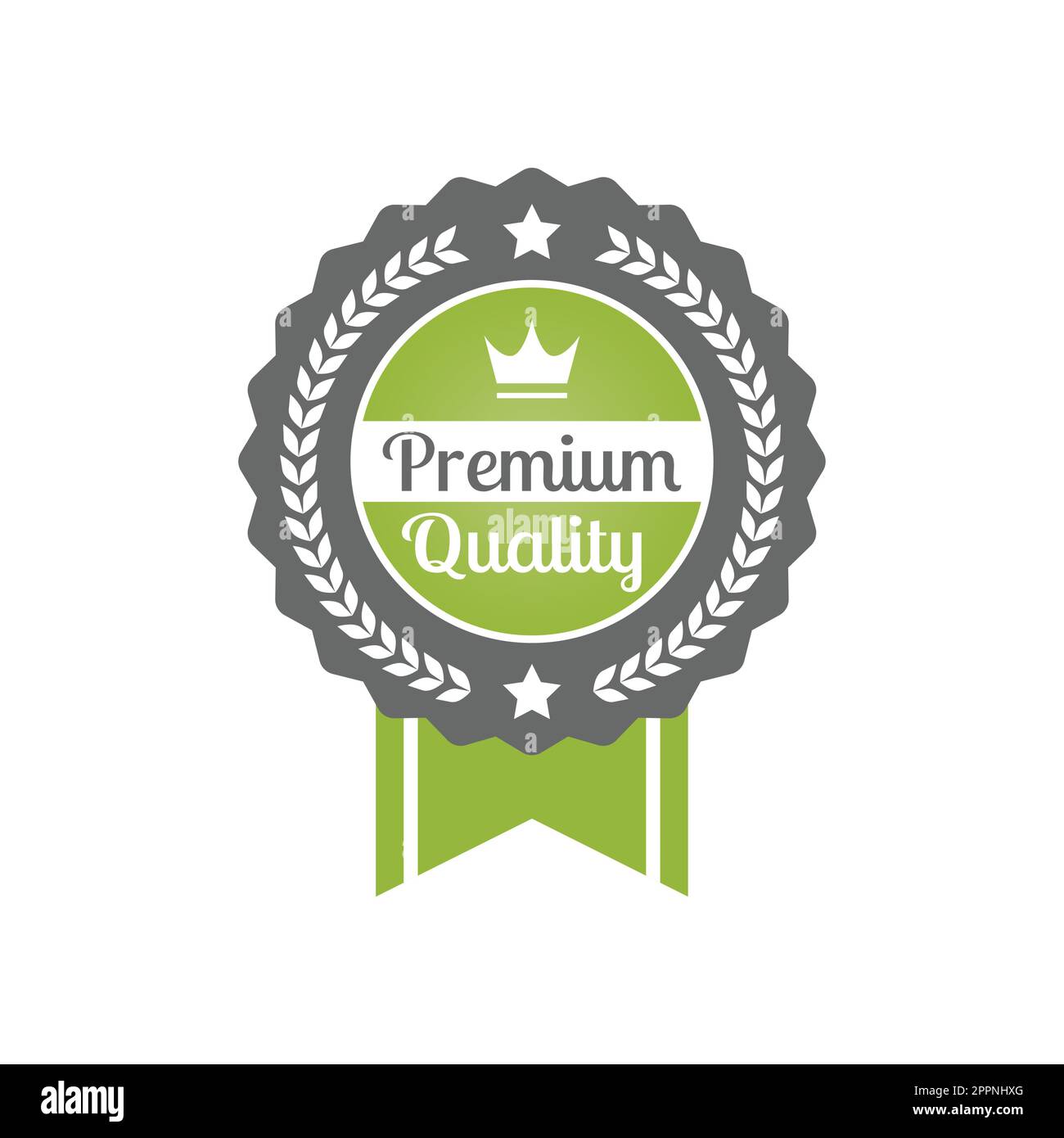 Premium quality label with banner ribbon Stock Vector Image & Art Alamy