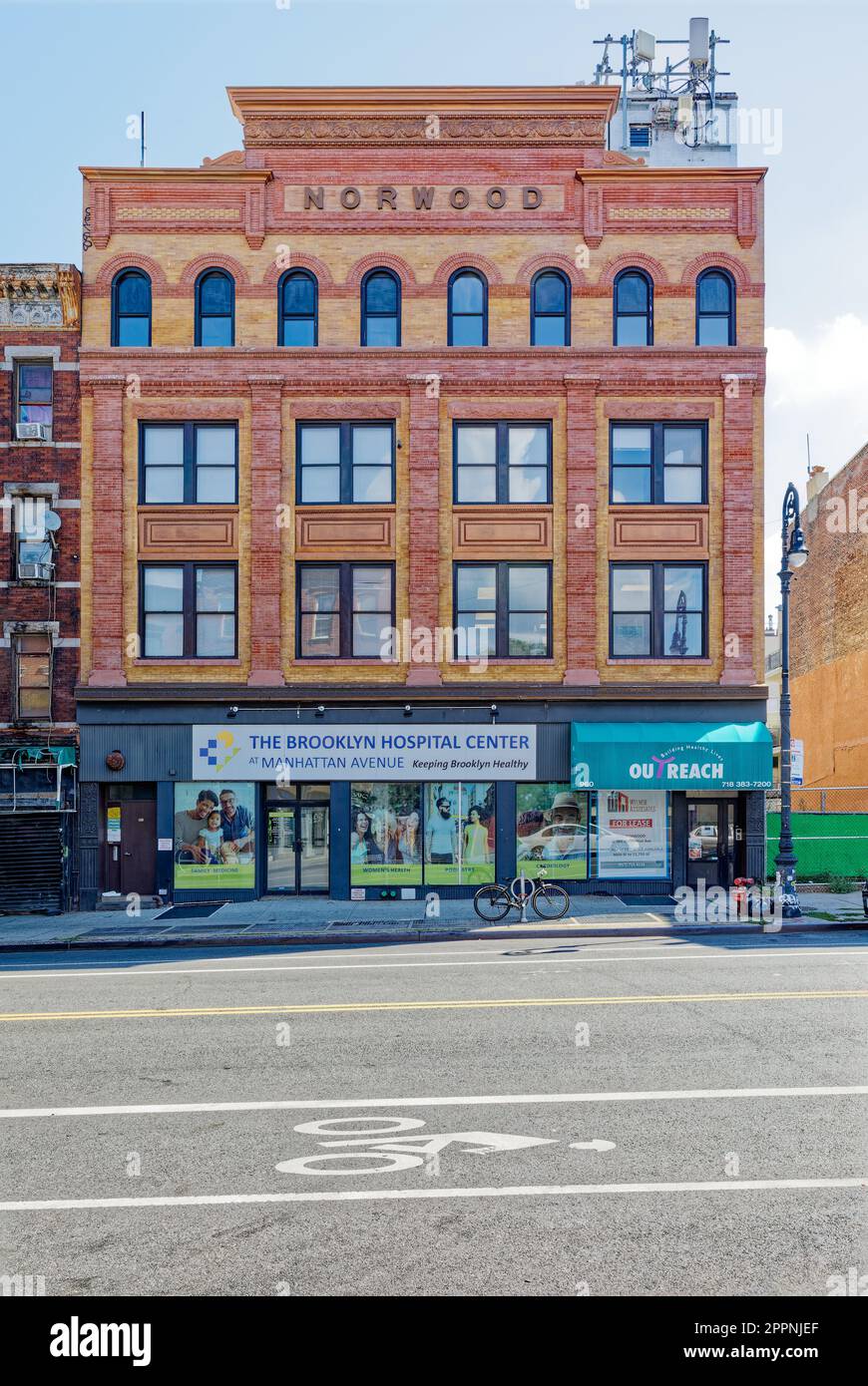 Nicely maintained loft building, now apartments, above streetlevel