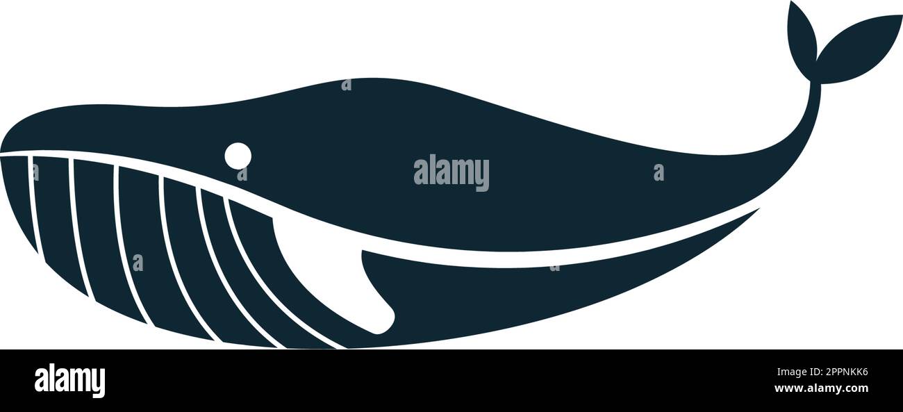 Whale icon logo illustration template vector Stock Vector Image & Art ...