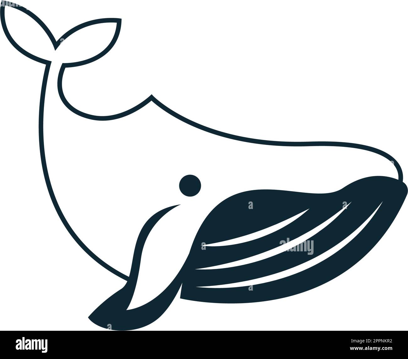 Whale icon logo illustration template vector Stock Vector Image & Art ...