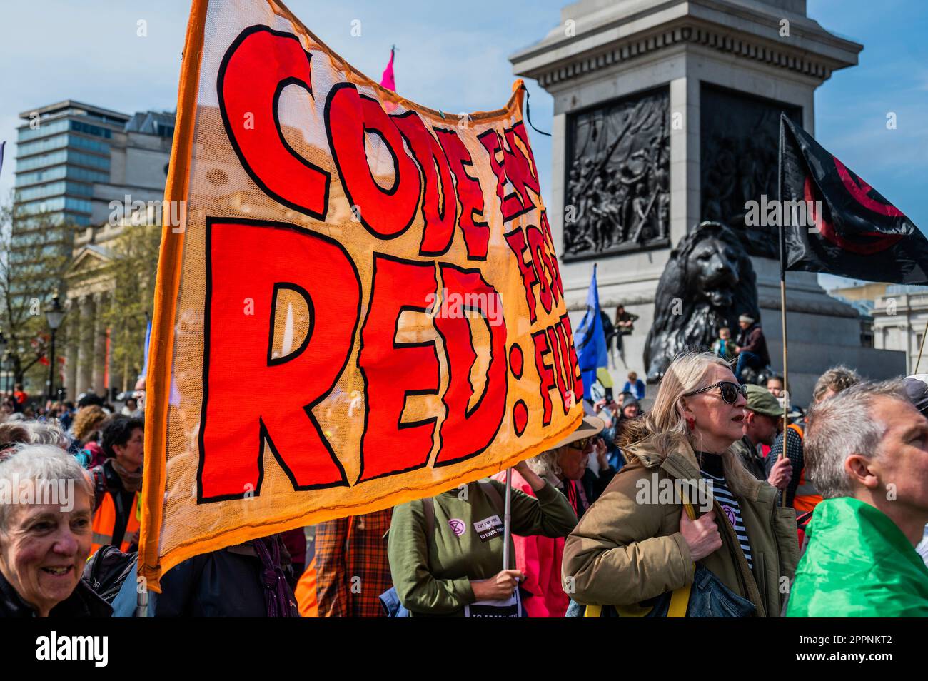 London, UK. 24th Apr, 2023. Code Red, end fossil fuels on The March to
