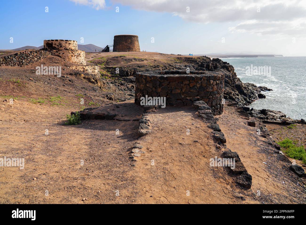 Old lime kilns made out of stone and constituted of a round stepped